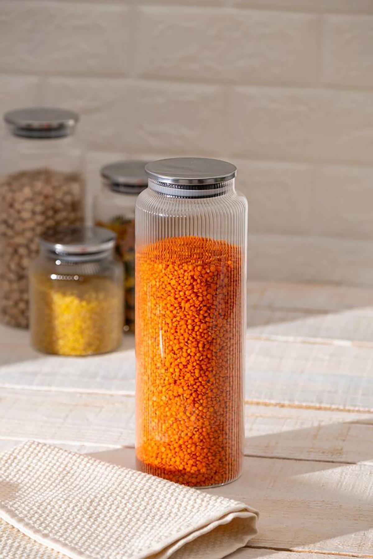 Acar Lines Borosilikat Cam Kavanoz - 1300 ml SHL-06082