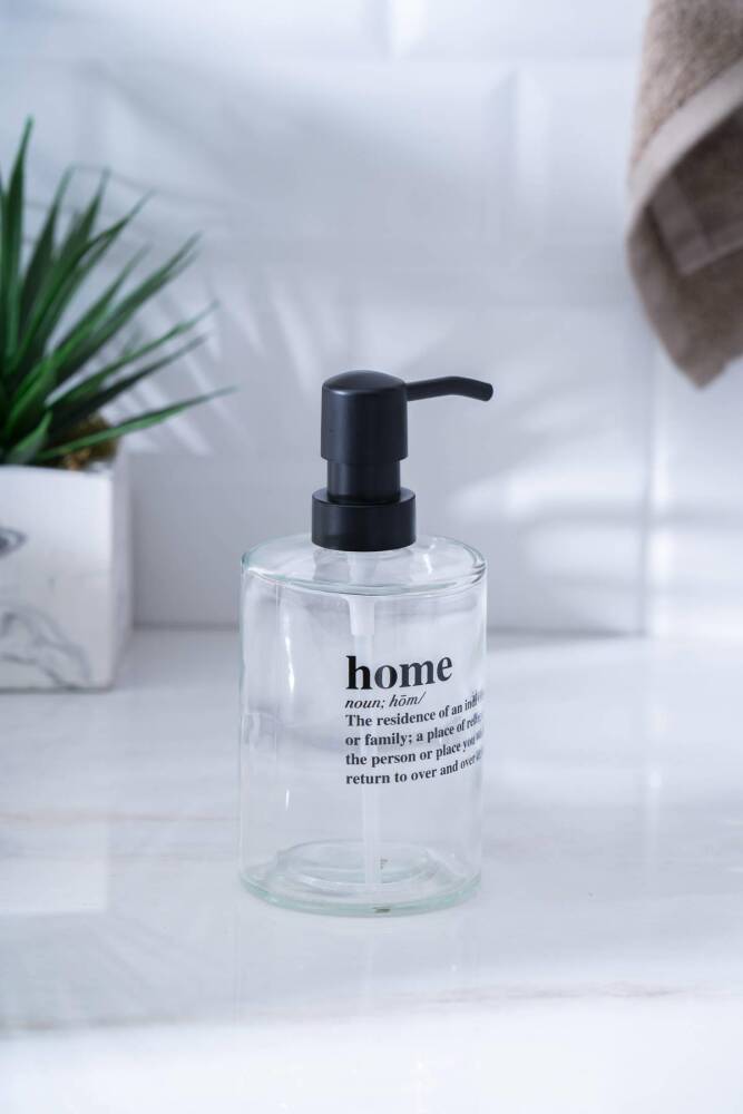 Acar Louvre Cam Sıvı Sabunluk - 450 ml HNR-07614 Acar Louvre Cam Sıvı Sabunluk - 450 ml HNR-07614