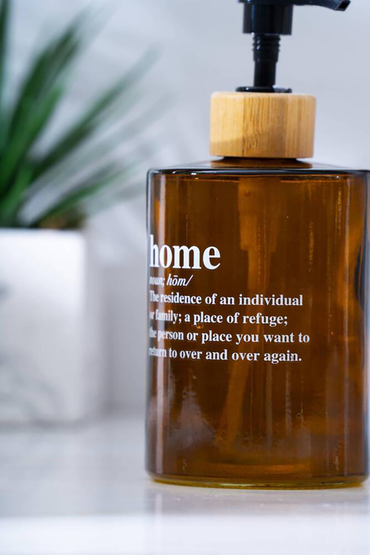 Acar Louvre Cam Sıvı Sabunluk - 450 ml - Kahverengi HNR-07618