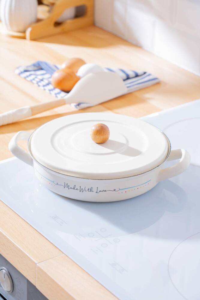 Acar Made With Love Emaye Kapaklı Sahan - 20 cm XAP-07707