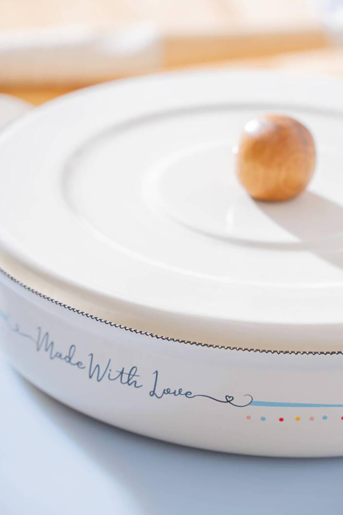 Acar Made With Love Emaye Kapaklı Sahan - 20 cm XAP-07707