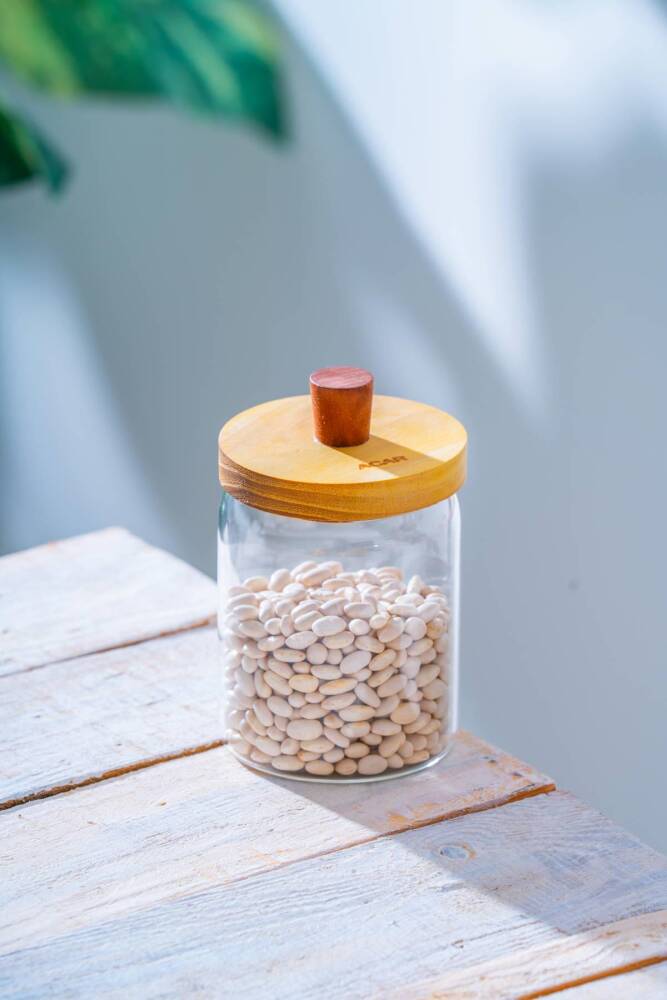 Acar Malibu Akasya Kapaklı Borosilikat Cam Kavanoz - 430 ml LND-07577