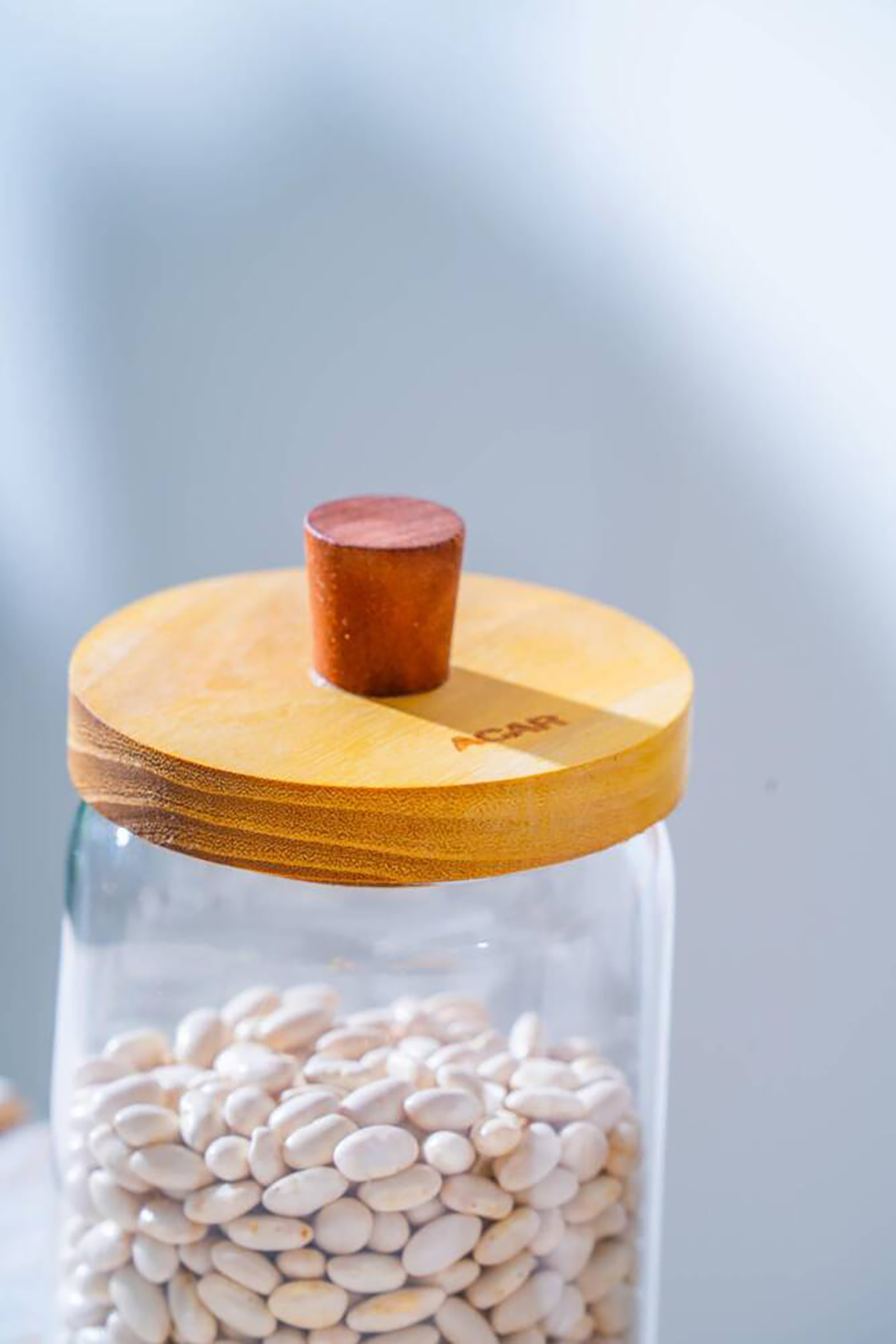 Acar Malibu Akasya Kapaklı Borosilikat Cam Kavanoz - 430 ml LND-07577