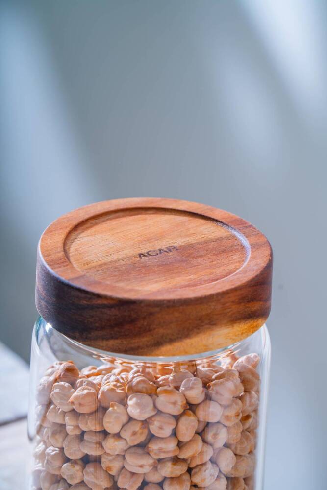 Acar Malibu Akasya Kapaklı Borosilikat Cam Kavanoz - 850 ml LND-07573