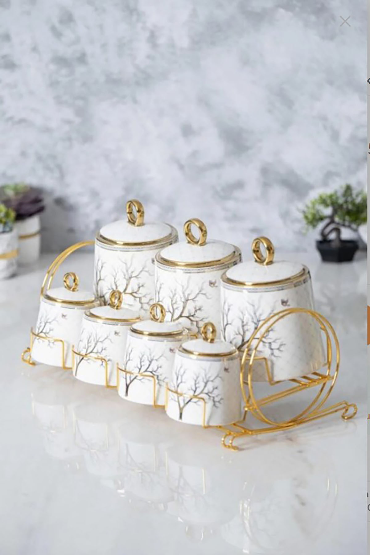 Acar Master Magic Standlı 7 Parça Baharat Seti - Krem KAI-05475