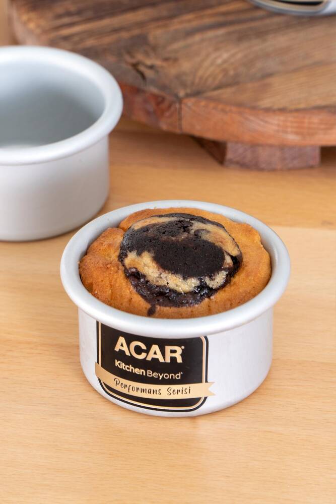 Acar Mate 6 lı Yuvarlak Muffin Kek Kalıbı - 7.5 cm MOON-05770