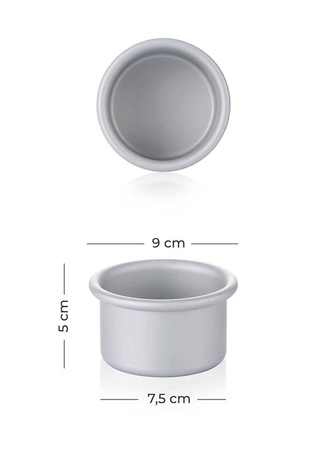 Acar Mate 6 lı Yuvarlak Muffin Kek Kalıbı - 7.5 cm MOON-05770 Acar Mate 6 lı Yuvarlak Muffin Kek Kalıbı - 7.5 cm MOON-05770