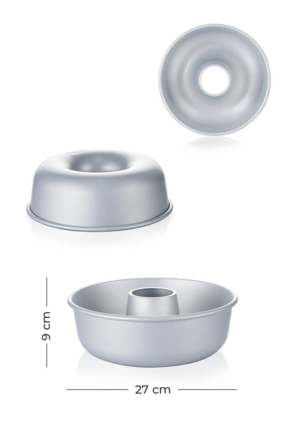 Acar Mate Yuvarlak Kek Kalıbı - 27 cm MOON-05776 Acar Mate Yuvarlak Kek Kalıbı - 27 cm MOON-05776