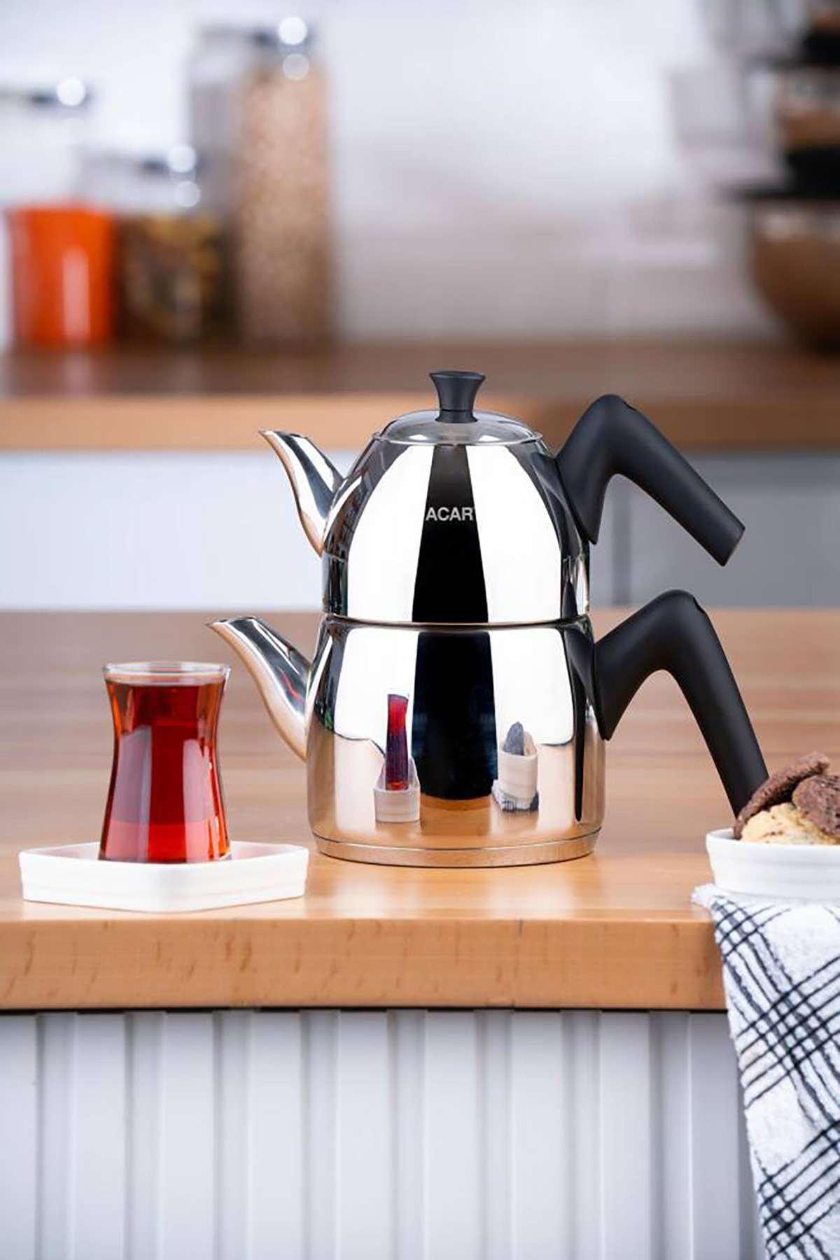 Acar Milano Küçük Boy Çaydanlık Takımı AR-06430 Acar Milano Küçük Boy Çaydanlık Takımı AR-06430