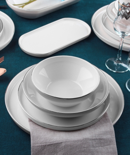 Acar Milenyum 27 Parça İstanbul Yemek Takımı - Silver XSH-21-0325 Acar Milenyum 27 Parça İstanbul Yemek Takımı - Silver XSH-21-0325