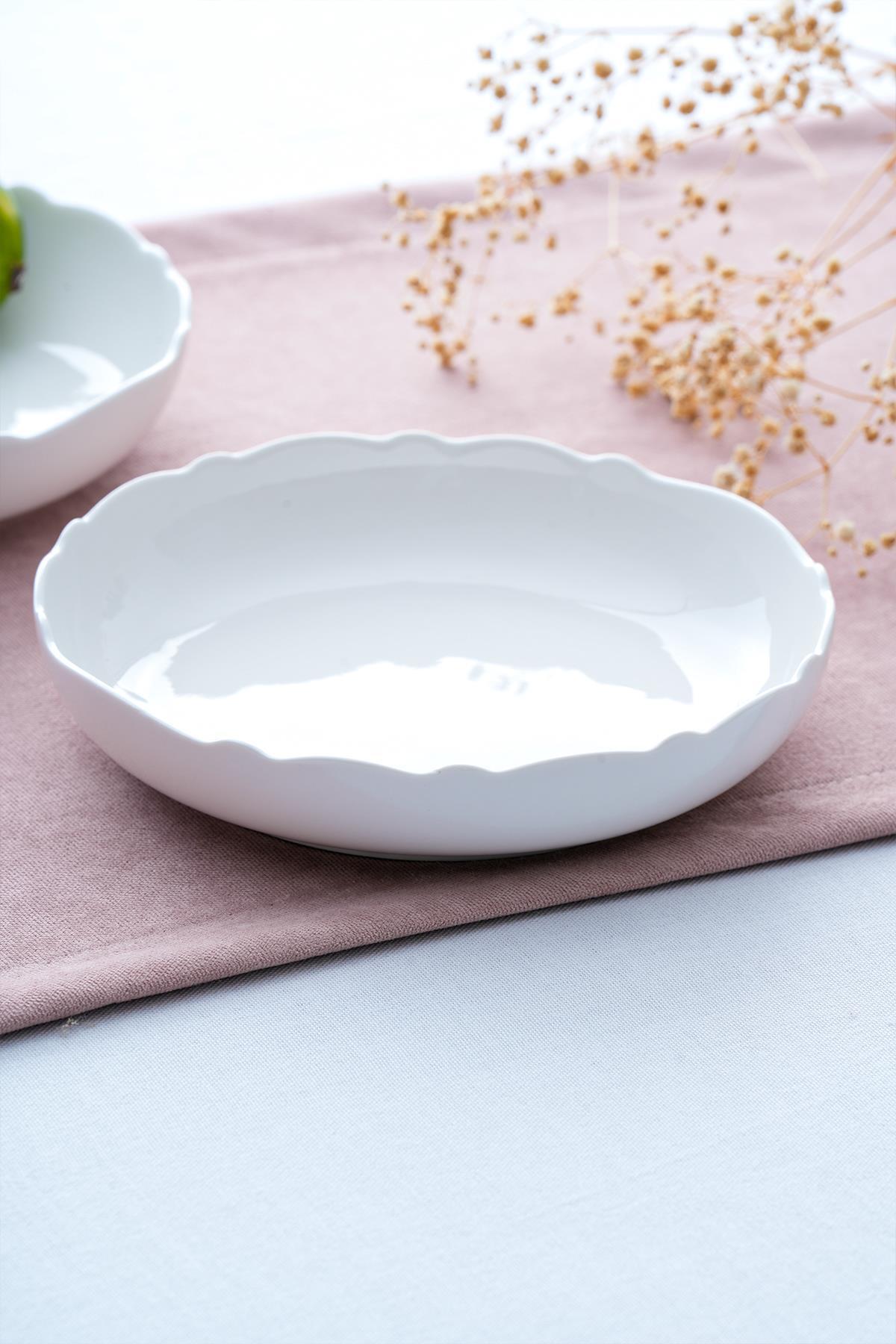 Acar Nirvana Yuvarlak Yemek Tabağı - 18.5 cm POR-06309 Acar Nirvana Yuvarlak Yemek Tabağı - 18.5 cm POR-06309