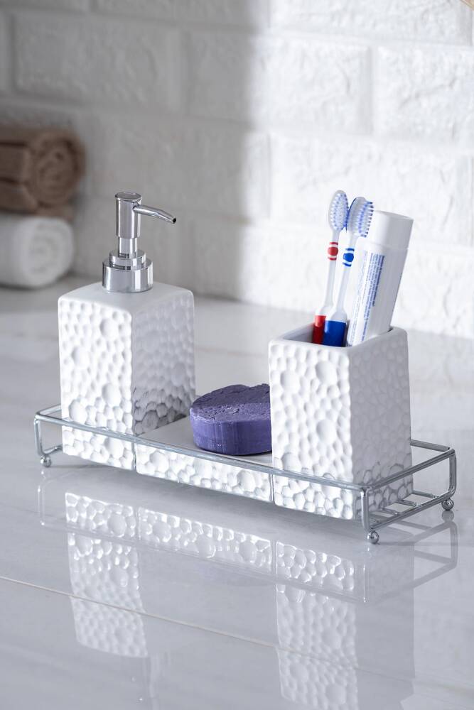 Acar Odeon 4 Parça Banyo Seti - Beyaz BANS-05861 Acar Odeon 4 Parça Banyo Seti - Beyaz BANS-05861