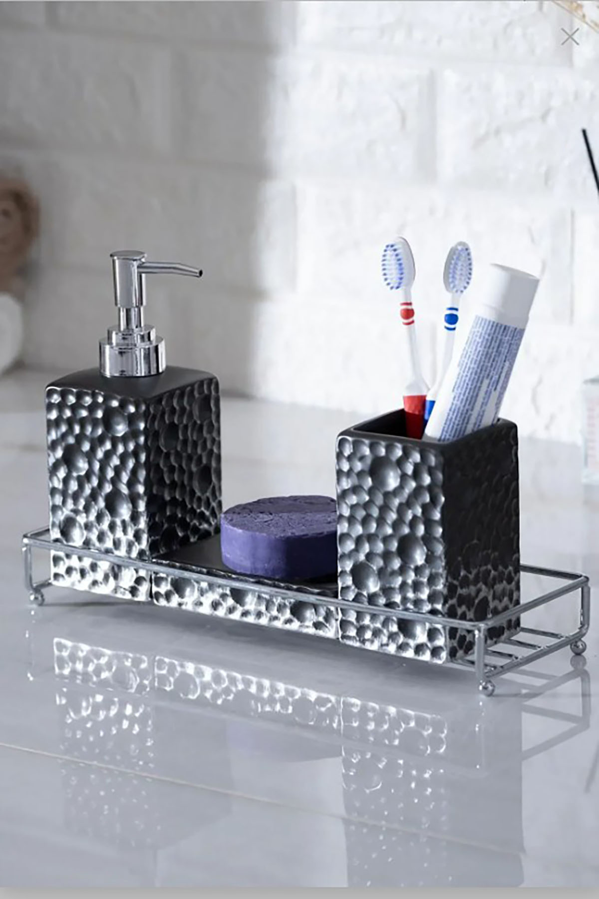 Acar Odeon 4 Parça Banyo Seti - Siyah BANS-05861 Acar Odeon 4 Parça Banyo Seti - Siyah BANS-05861