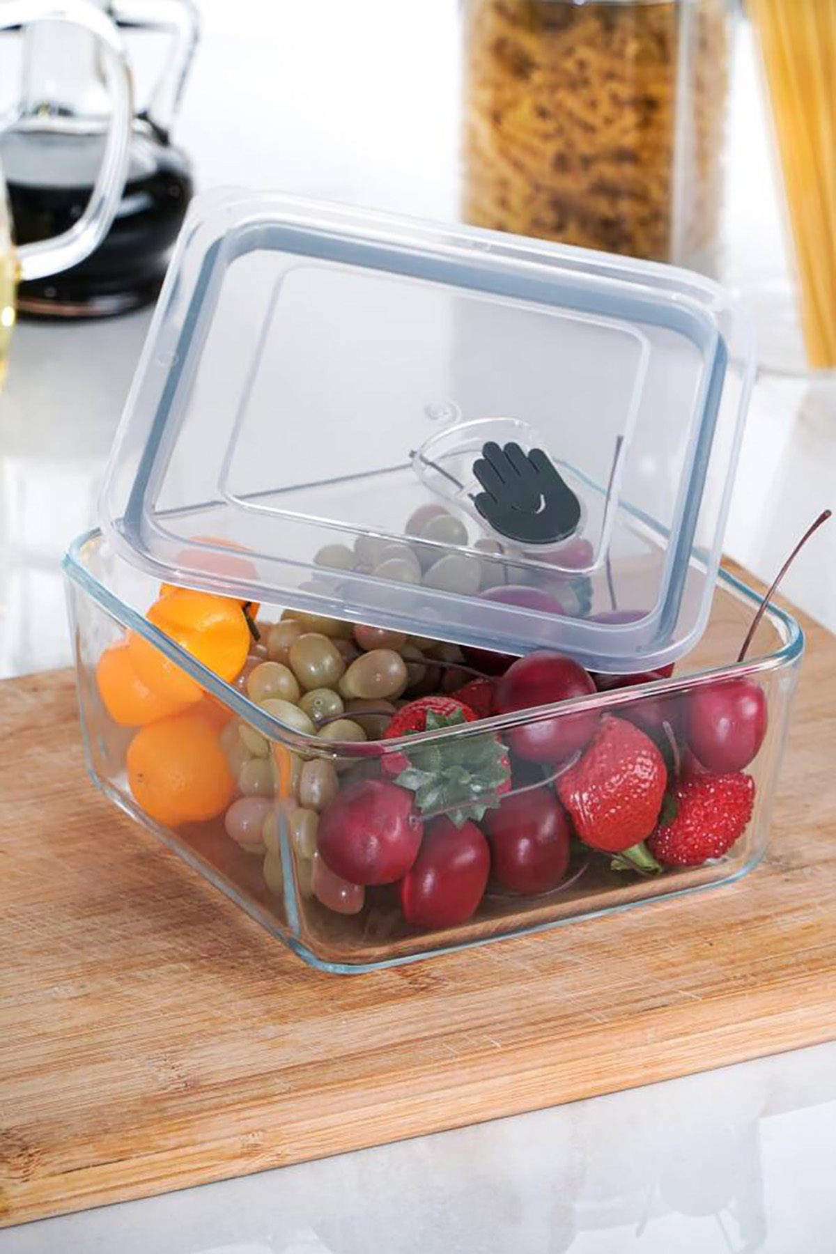 Acar Olivya Kare Vakumlu Cam Saklama Kabı - 1,2 Lt YSH-012134 Acar Olivya Kare Vakumlu Cam Saklama Kabı - 1,2 Lt YSH-012134