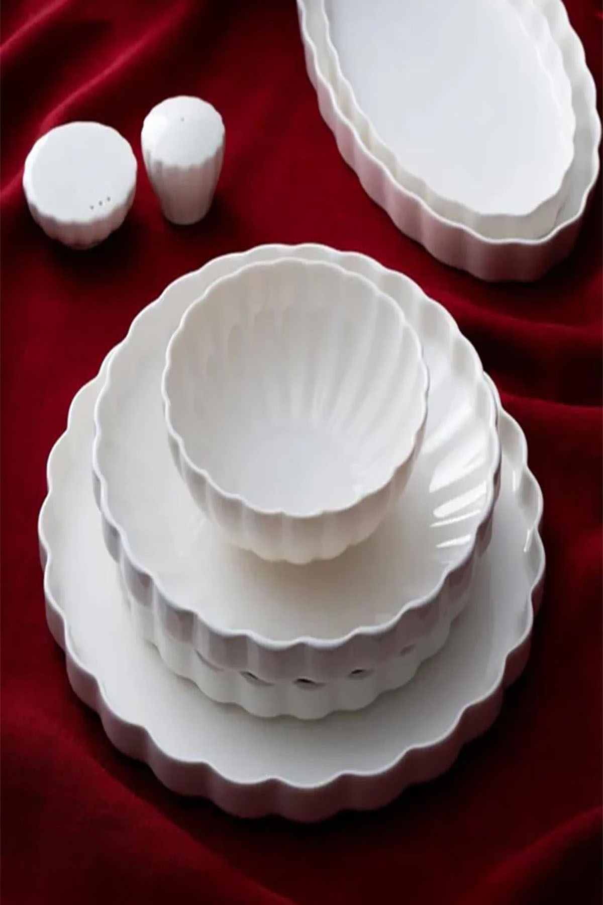 Acar Passıon 29 Parça Yemek Takımı - Beyaz POR-07117