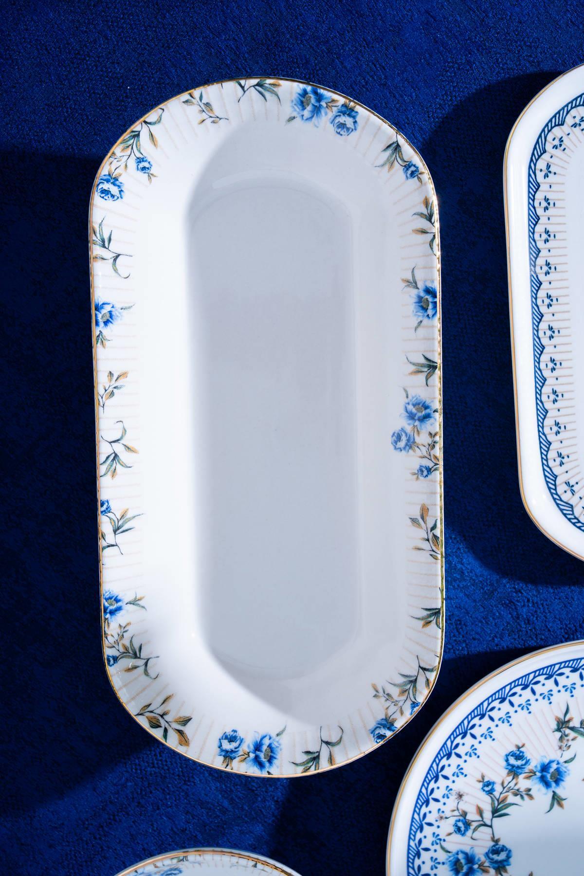 Acar Persea 6 Kişilik 27 Parça Yemek Takımı - Mavi