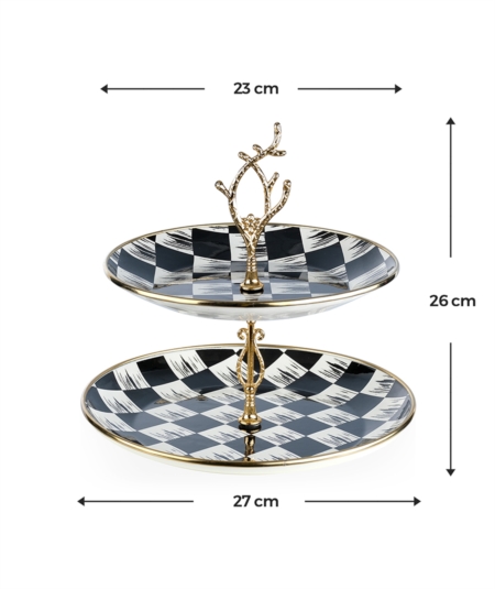 Acar Qualita King Dama Dekor Emaye Katlı Kurabiyelik XAP-22-0250 Acar Qualita King Dama Dekor Emaye Katlı Kurabiyelik XAP-22-0250