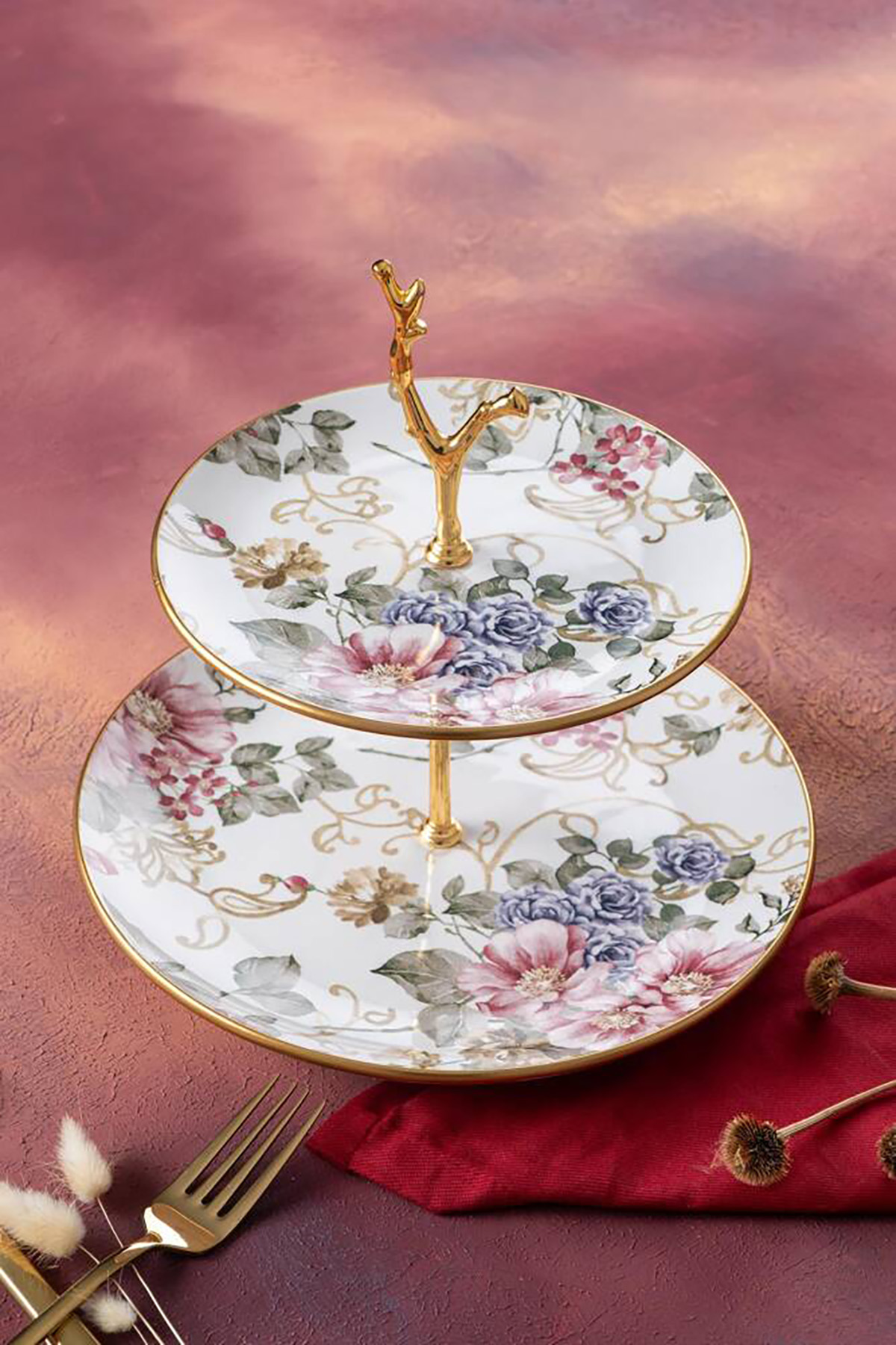 Acar Rosa Katlı Kurabiyelik - Gold HCA-06418 Acar Rosa Katlı Kurabiyelik - Gold HCA-06418