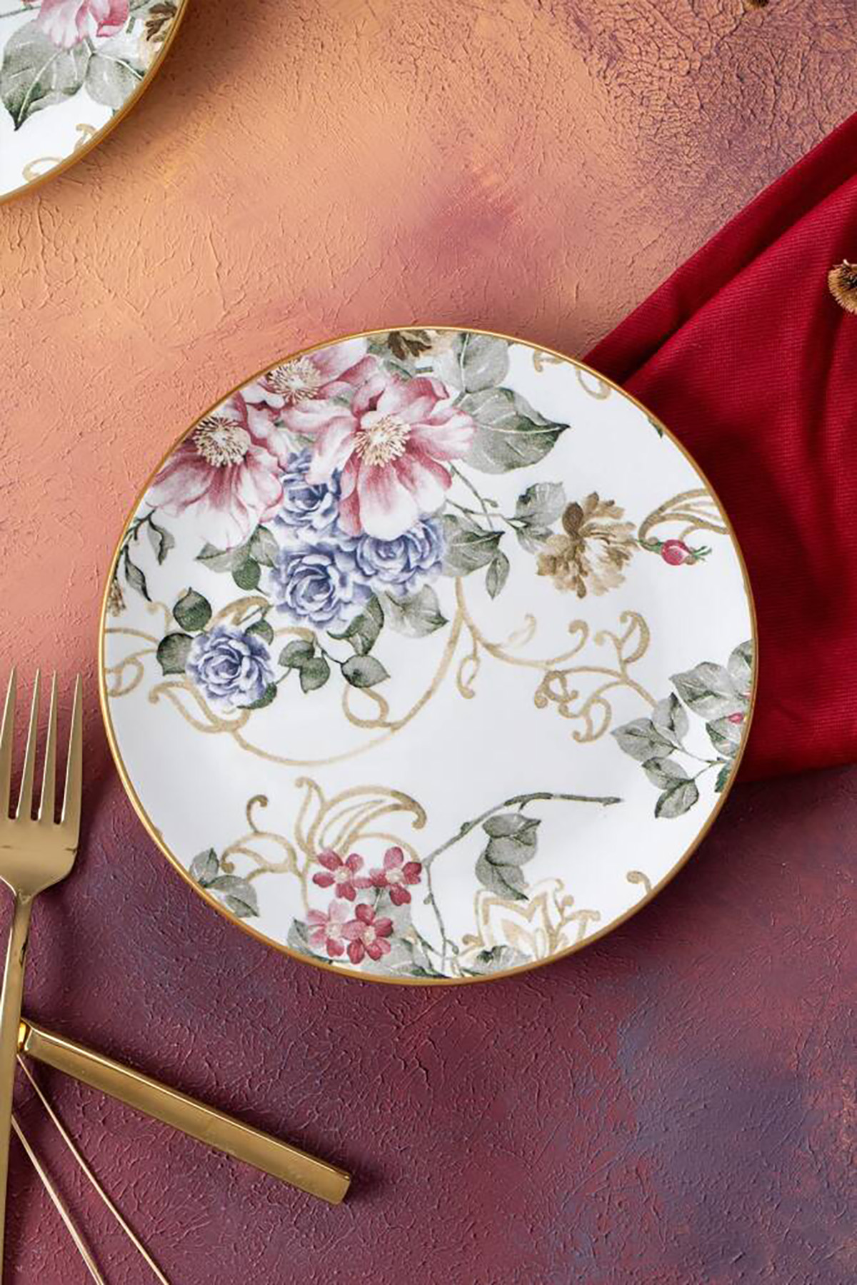 Acar Rosa Pasta Tabağı - 19 cm HCA-06406 Acar Rosa Pasta Tabağı - 19 cm HCA-06406