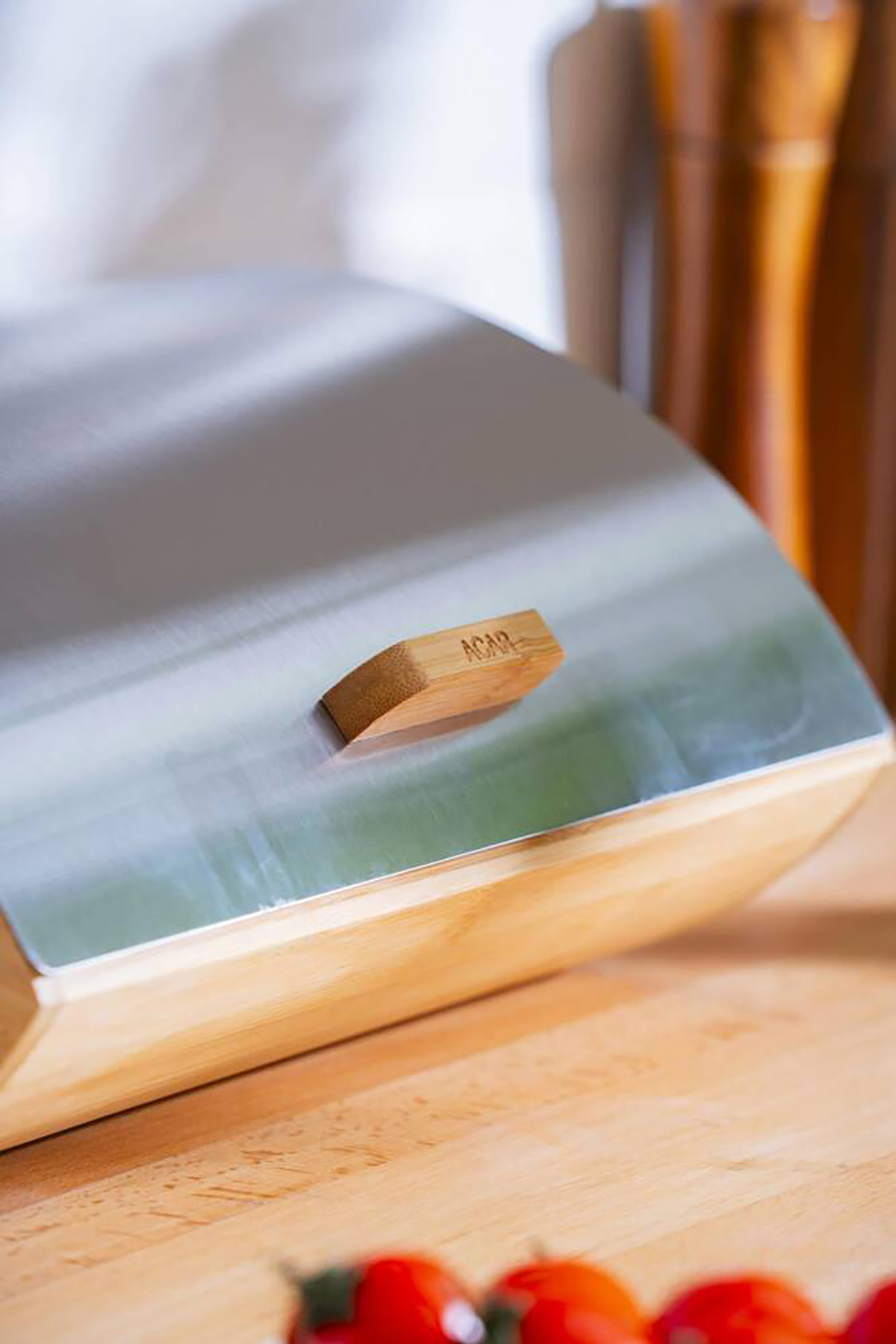 Acar Sirius Bambu Ekmek Saklama Kutusu - 35 cm WEL-07471