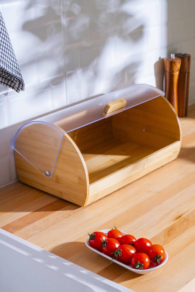 Acar Sirius Bambu Ekmek Saklama Kutusu - 39 cm WEL-07470