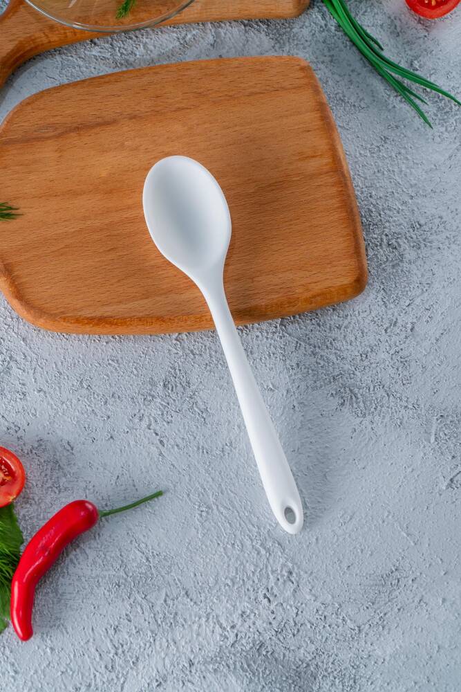 Acar Sweet Silikon Kaşık - 20.5 cm - Beyaz ACR-161 Acar Sweet Silikon Kaşık - 20.5 cm - Beyaz ACR-161