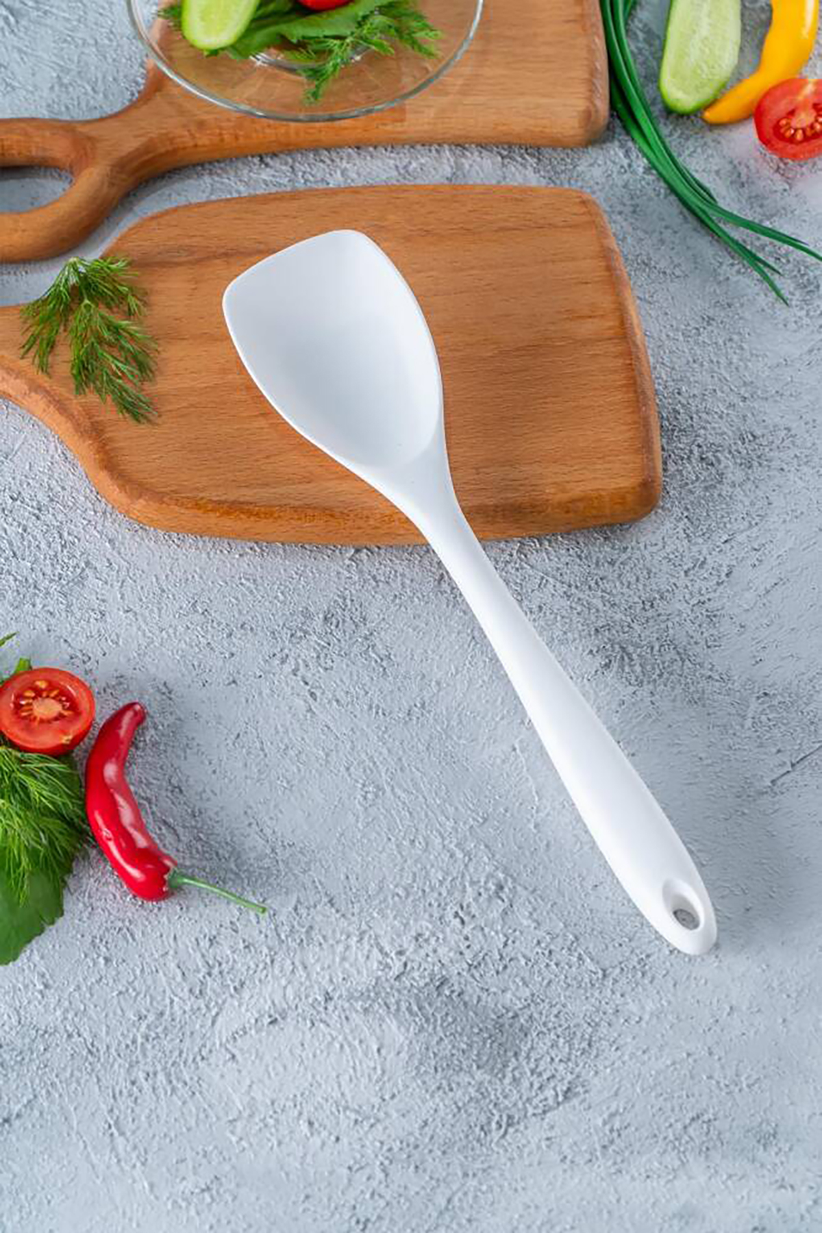 Acar Sweet Silikon Kepçe - 28 cm - Beyaz ACR-151 Acar Sweet Silikon Kepçe - 28 cm - Beyaz ACR-151