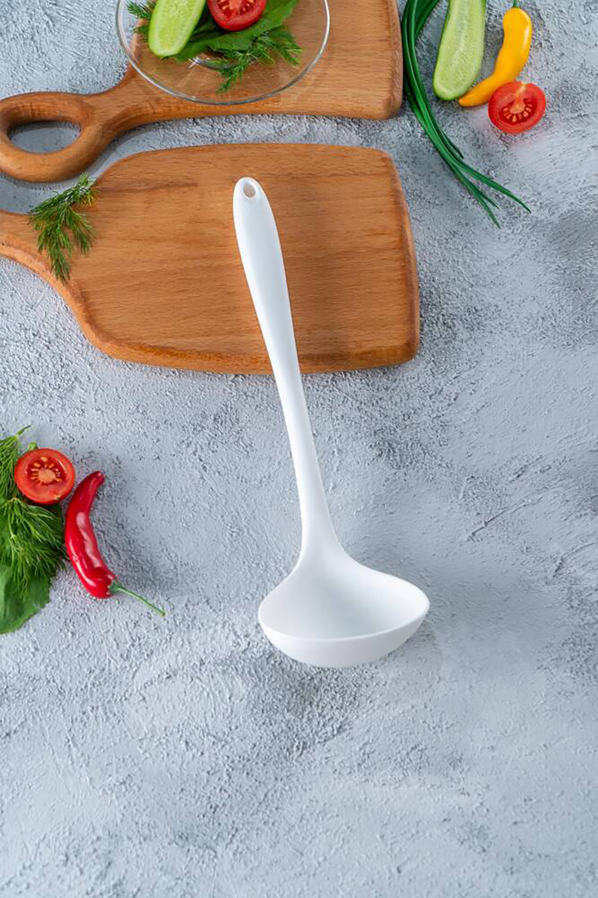 Acar Sweet Silikon Kepçe - 30cm - Beyaz ACR-152 Acar Sweet Silikon Kepçe - 30cm - Beyaz ACR-152