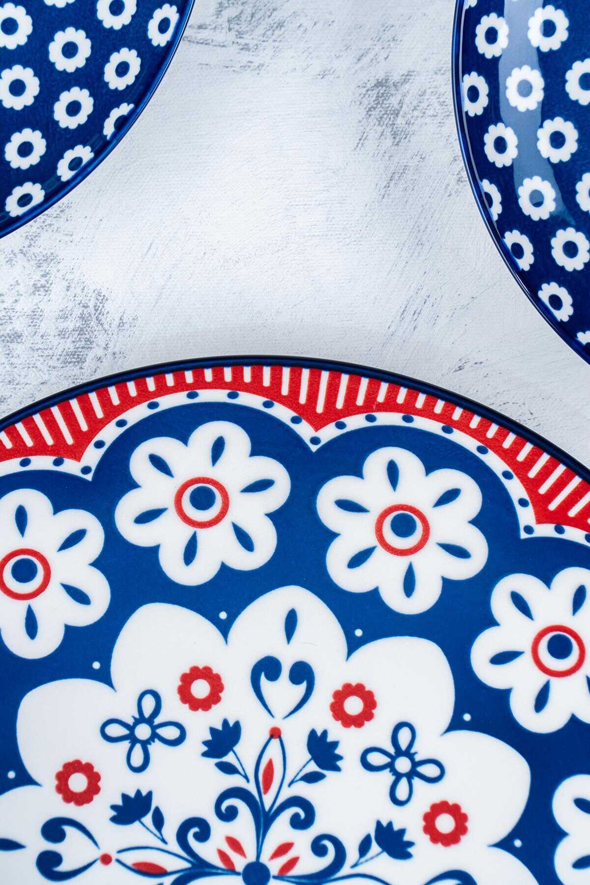 Acar Tiffany 7 Parça Pasta Seti - Mavi POR-05334