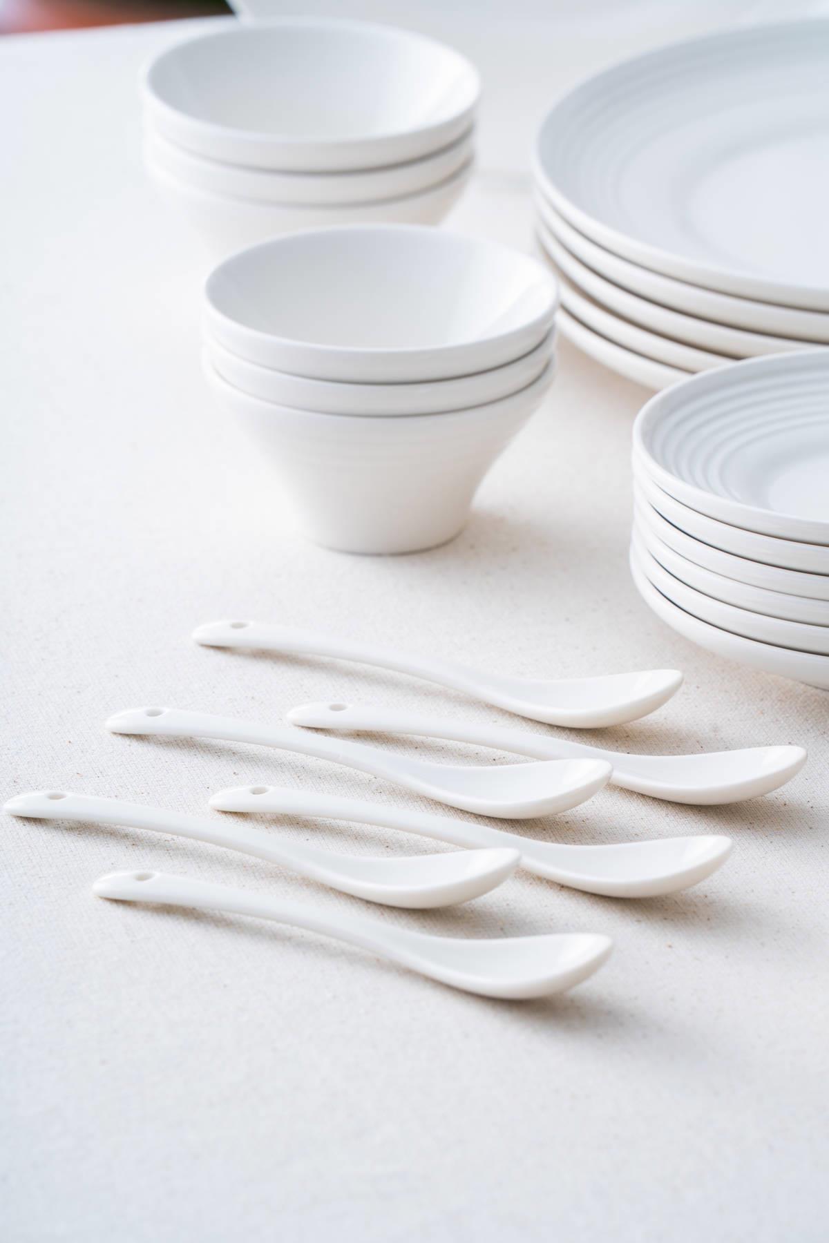 Acar Tıtanıa 31 Parça Kahvaltı Takımı - Beyaz