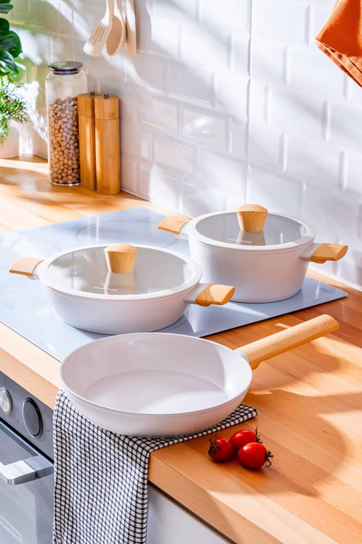 Acar Ultimate Pro 5 Parça Tencere Seti - Gri Ahşap BFT-06769 Acar Ultimate Pro 5 Parça Tencere Seti - Gri Ahşap BFT-06769