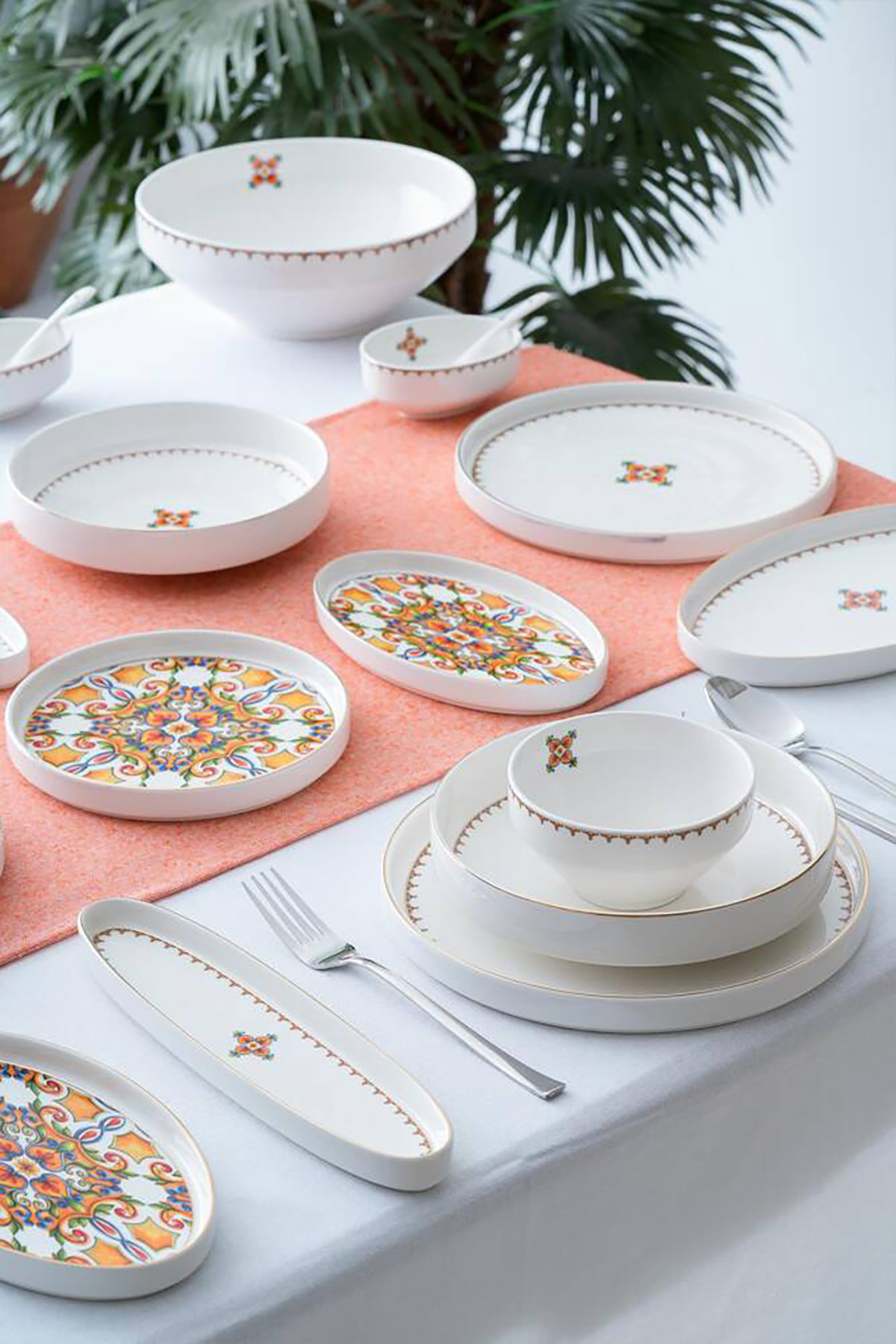 Acar Vega 6 Kişilik 45 Parça Kahvaltı & Yemek Takımı PORWM-05307