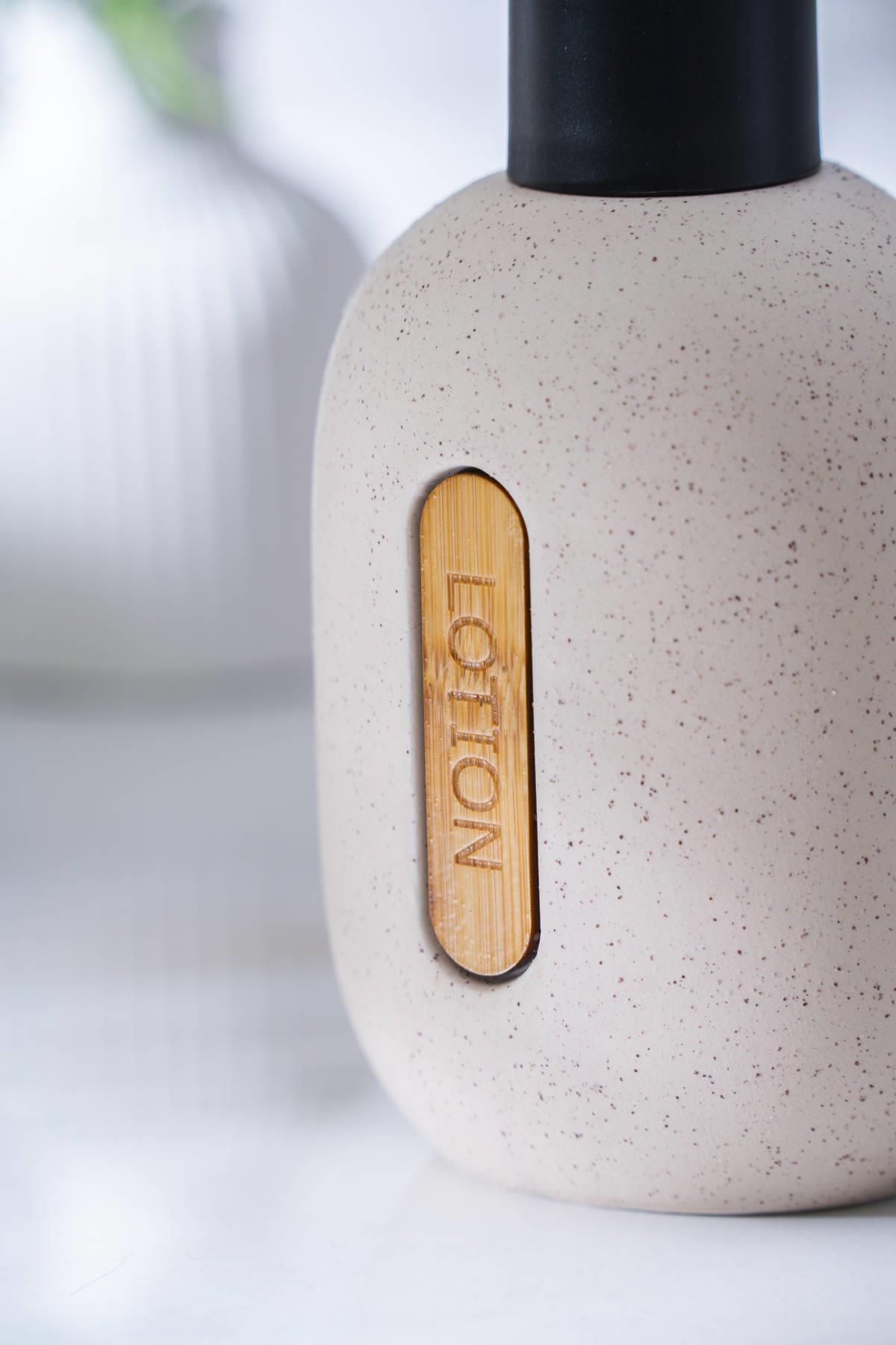 Acar Vega Lotion yuvarlak Sıvı Sabunluk 18 cm - Bej SABJ-06983