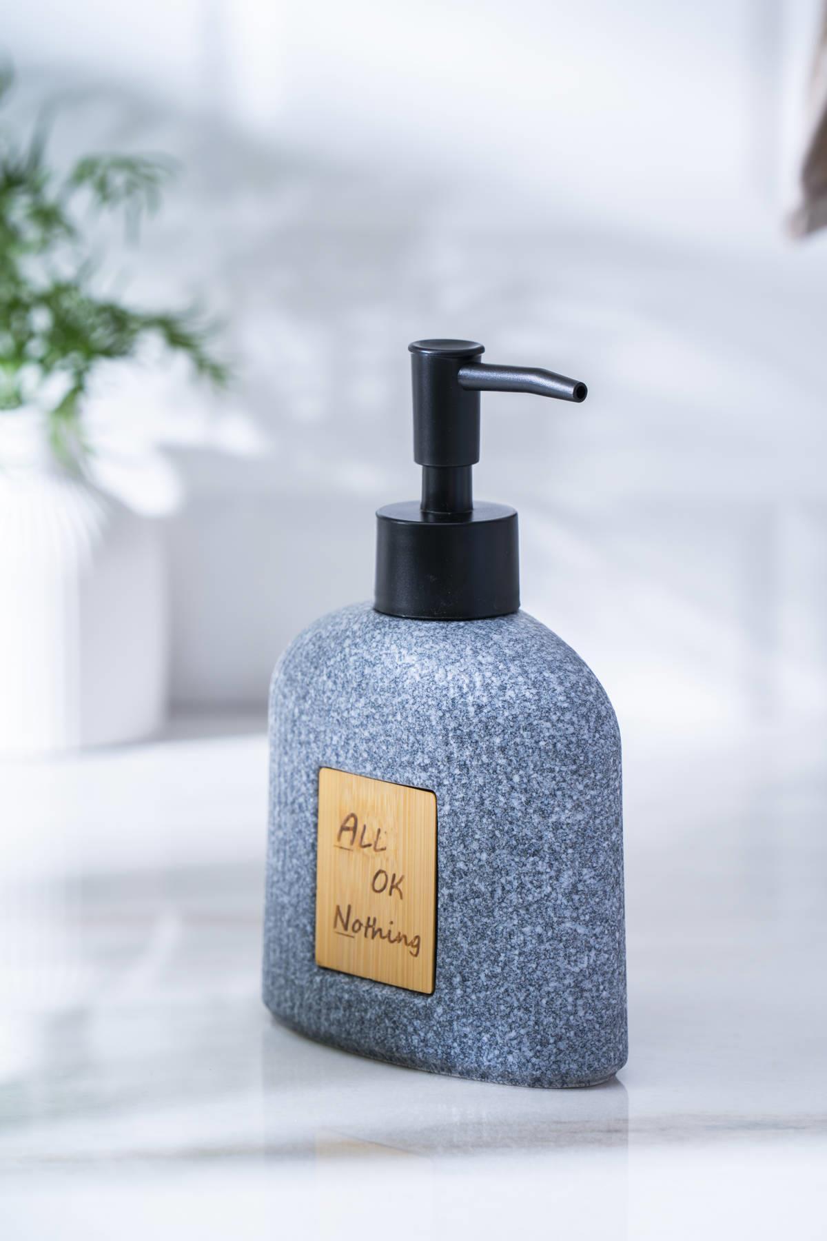 Acar Vega Nothing Sıvı Sabunluk 17 cm - Gri SABJ-06984