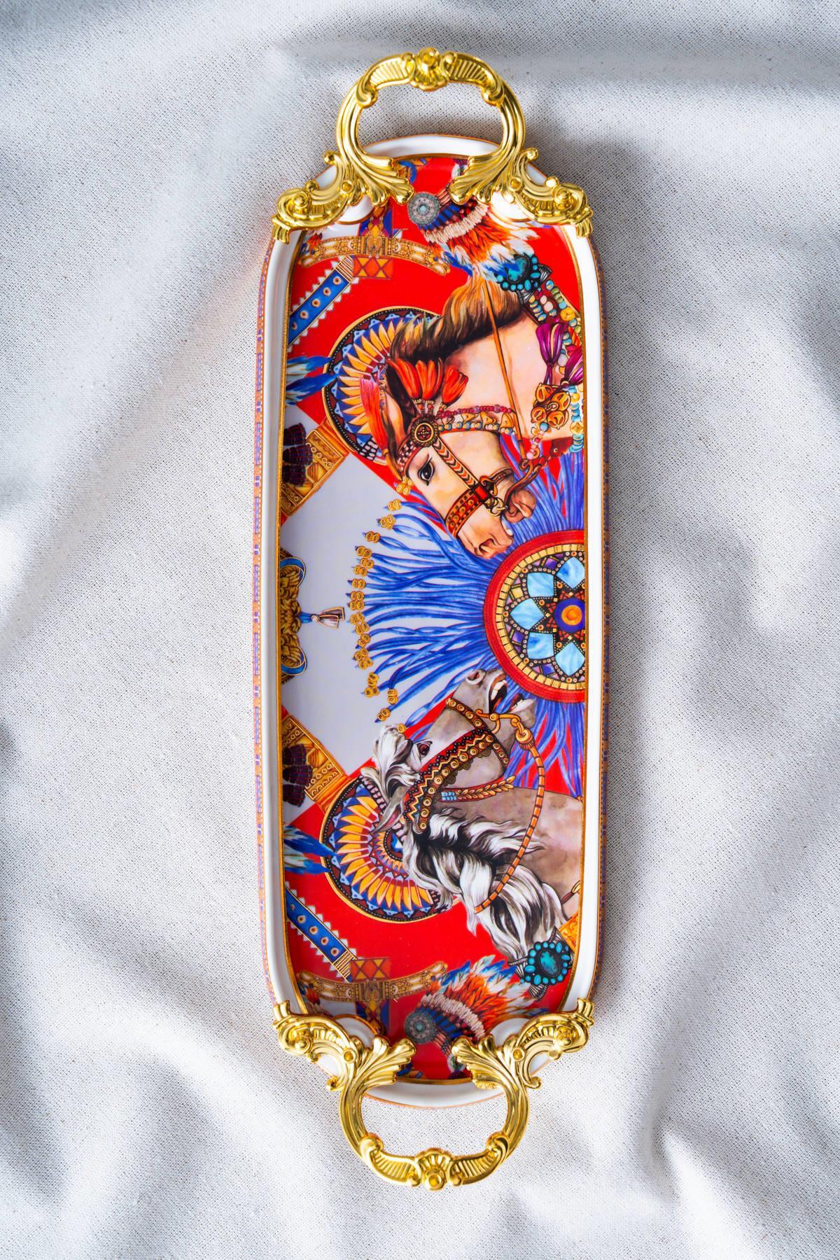 Acar Whisper Dikdörtgen Sunum Tabağı - 35.5 cm - Kırmızı RYL-07030