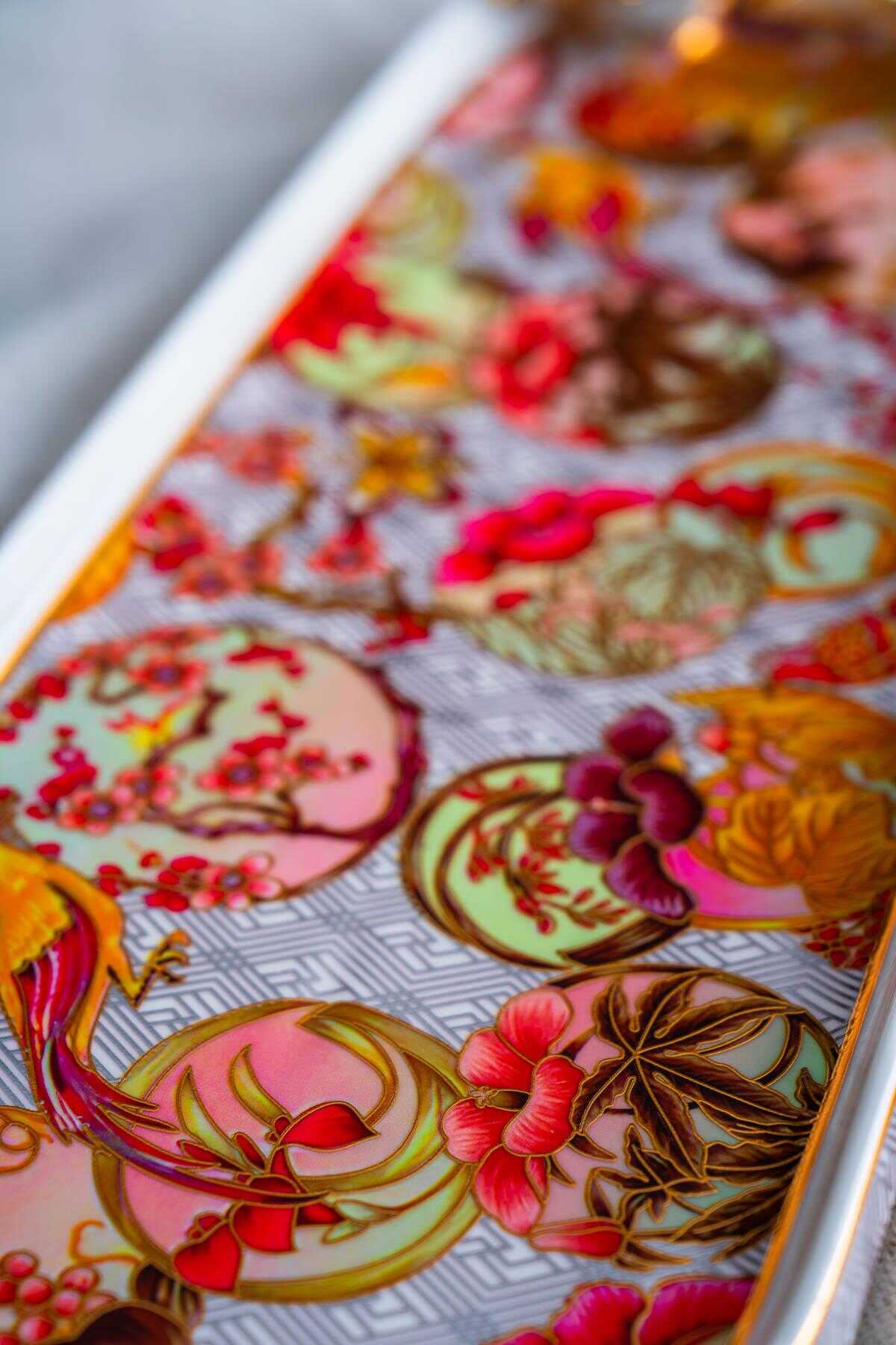 Acar Whisper Dikdörtgen Sunum Tabağı - 35.5 cm - Mor RYL-07030