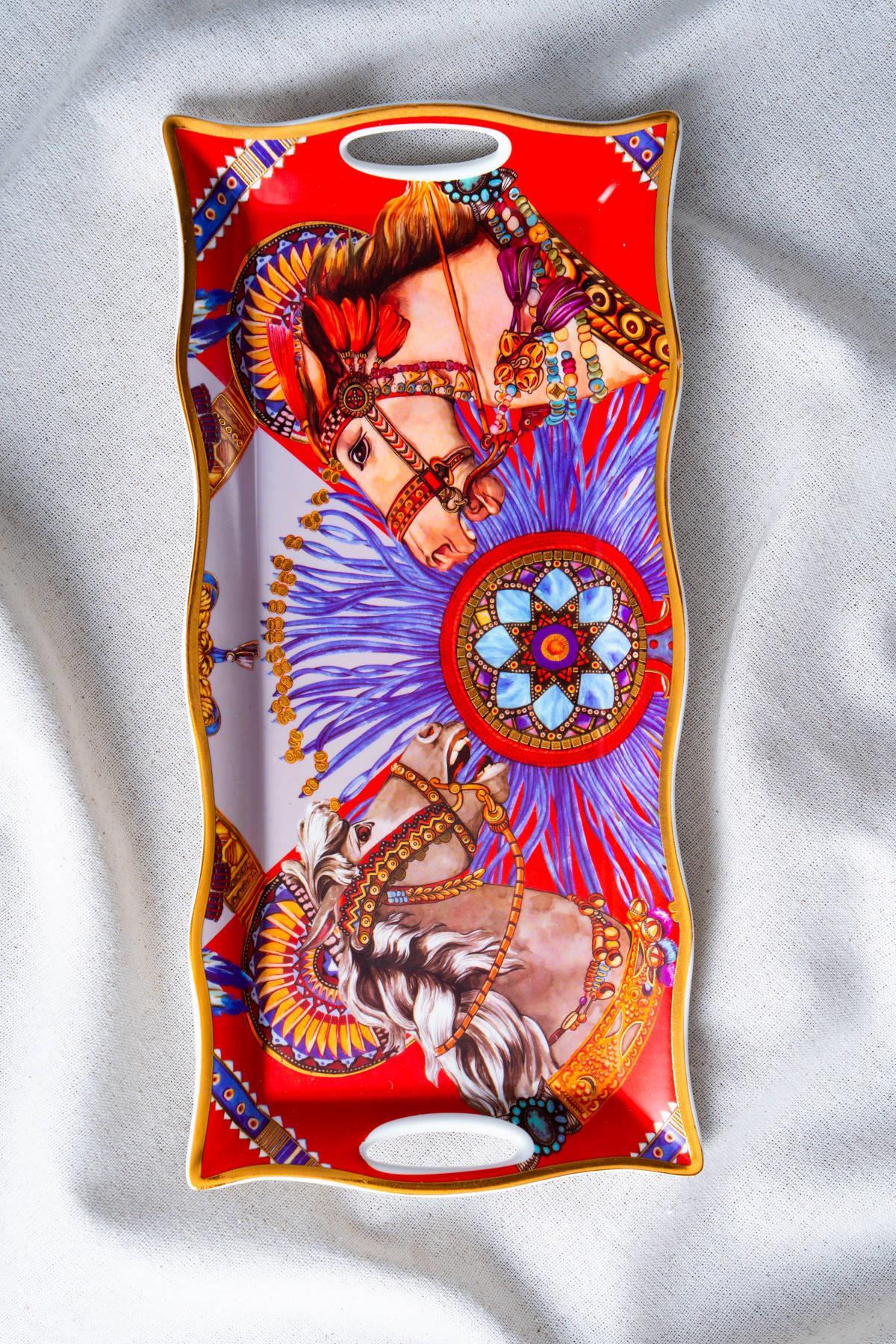 Acar Whisper Dikdörtgen Sunum Tepsi - 34 cm - Kırmızı RYL-07034 Acar Whisper Dikdörtgen Sunum Tepsi - 34 cm - Kırmızı RYL-07034