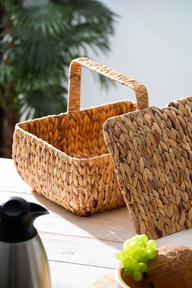 Acar Wicker Kapaklı Hasır Piknik Sepeti - 36 cm ACR-297 Acar Wicker Kapaklı Hasır Piknik Sepeti - 36 cm ACR-297