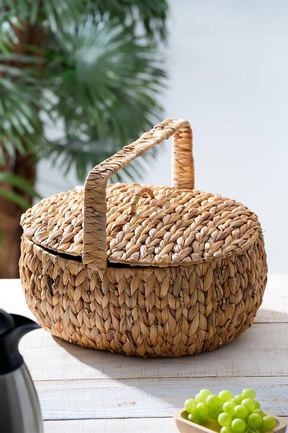 Acar Wicker Kapaklı Hasır Piknik Sepeti - 38 cm ACR-298 Acar Wicker Kapaklı Hasır Piknik Sepeti - 38 cm ACR-298