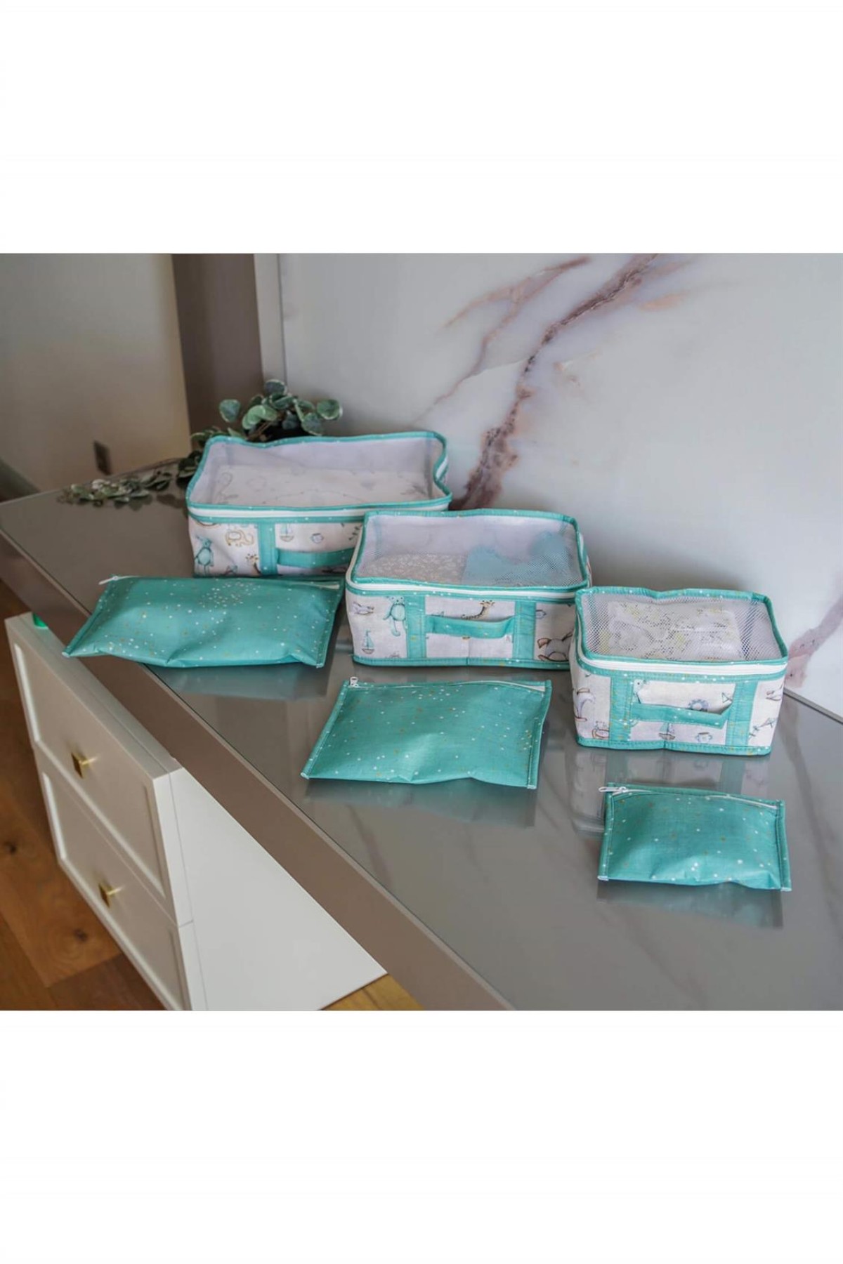 Alas Baby 6lı Seyahat Organizer Çantası - Mavi
