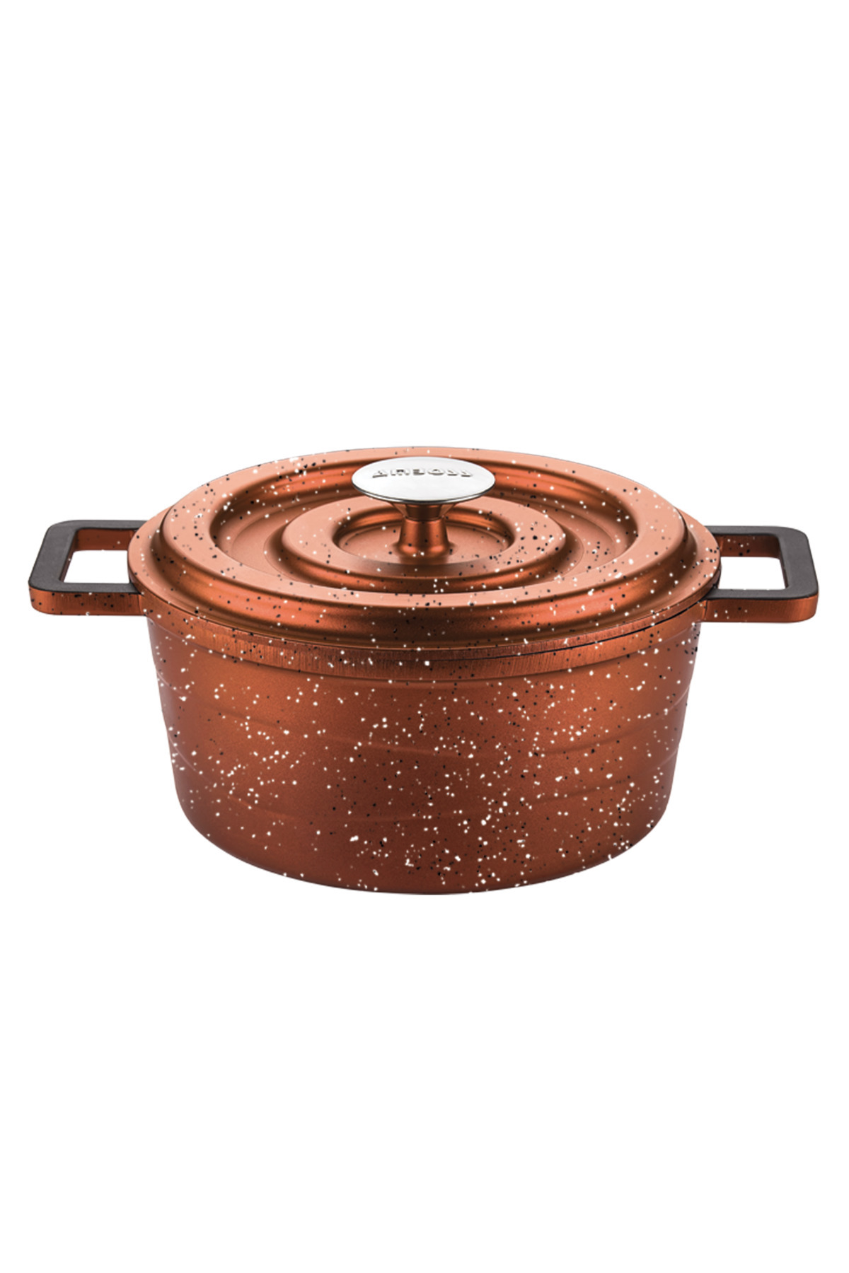 Amboss 7 Parça Copper Döküm Tencere Seti - Bakır