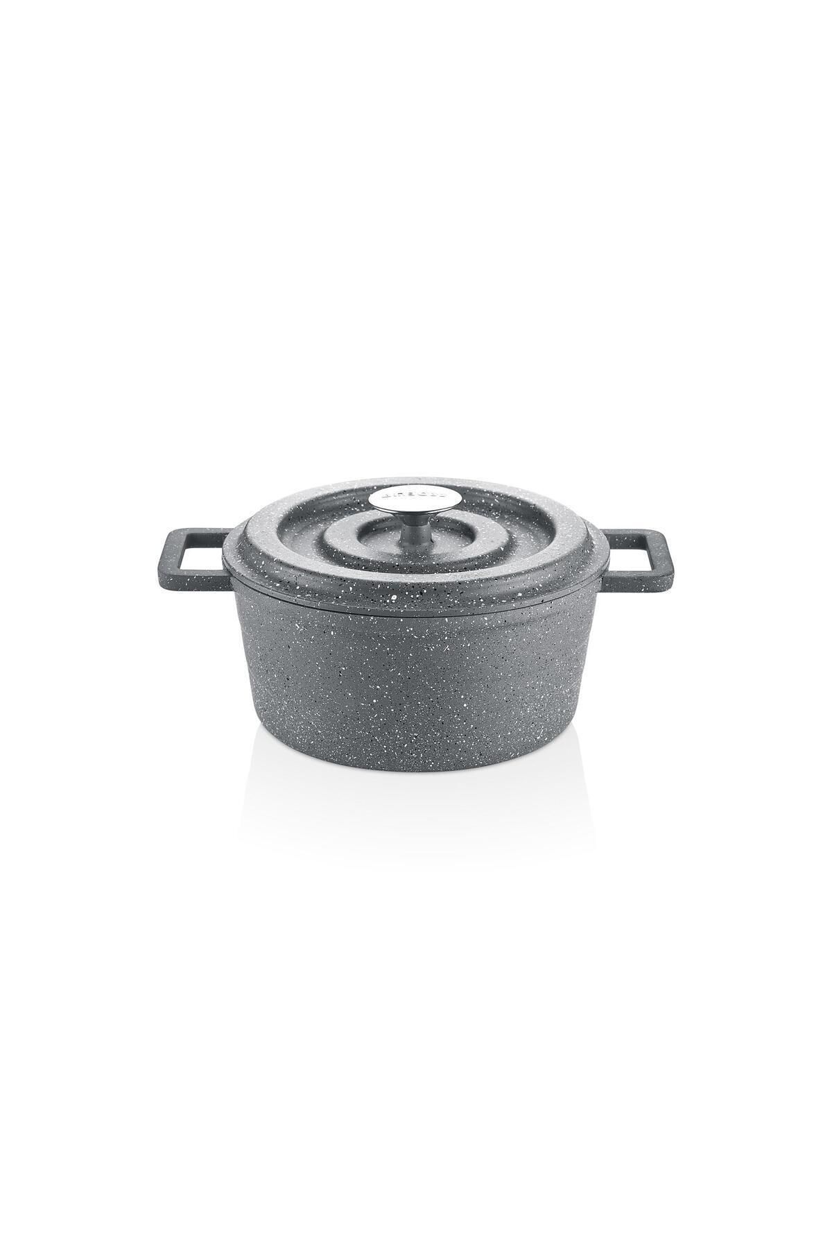 Amboss 7 Parça Copper Döküm Tencere Seti - Gri Amboss 7 Parça Copper Döküm Tencere Seti - Gri