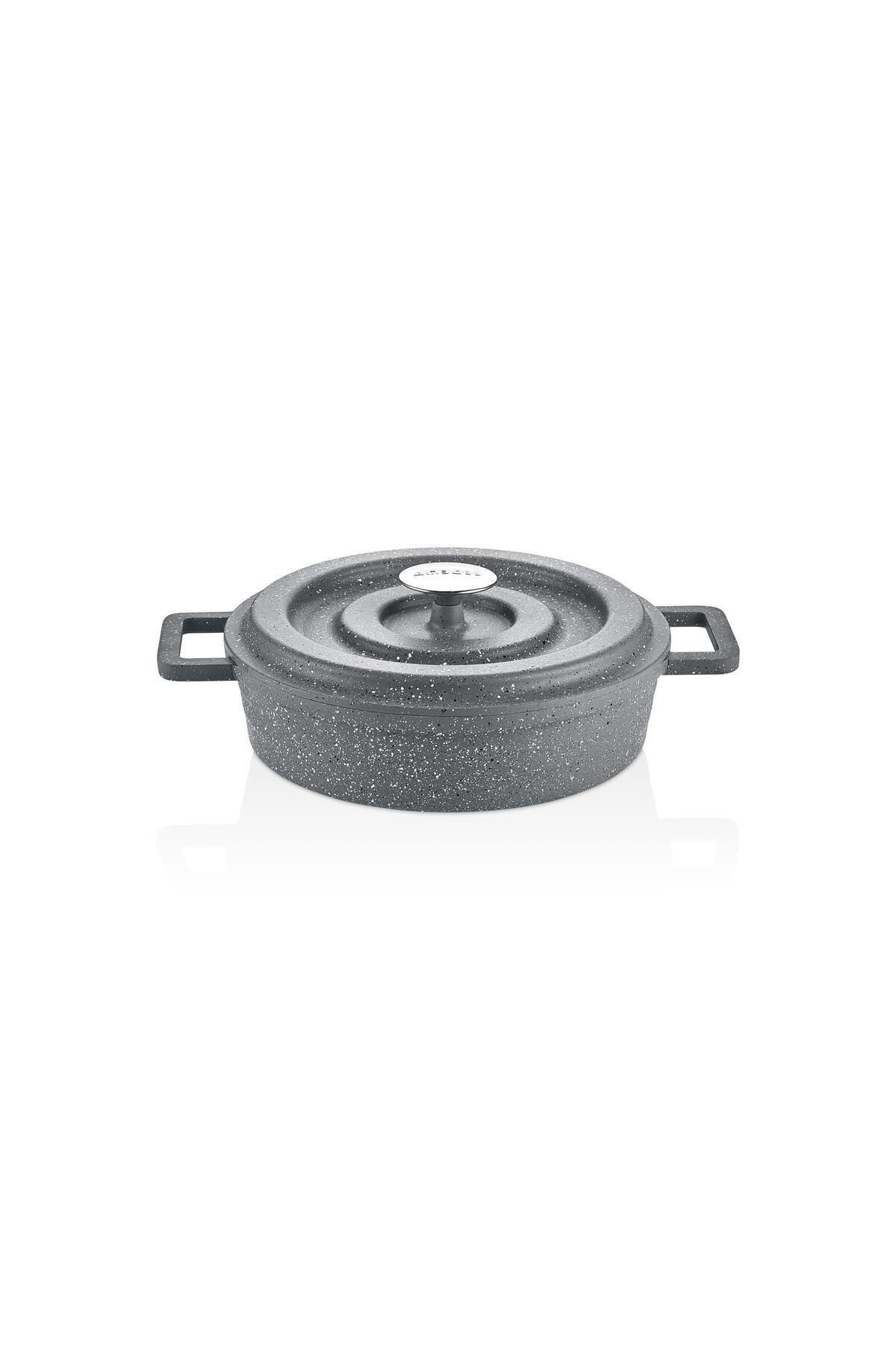 Amboss 7 Parça Copper Döküm Tencere Seti - Gri Amboss 7 Parça Copper Döküm Tencere Seti - Gri