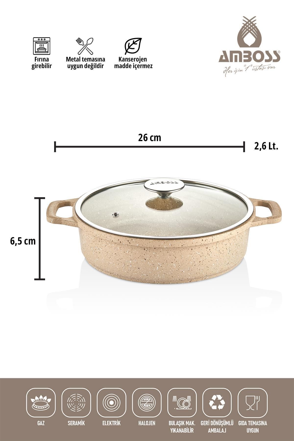 Amboss Montana 3 Parça Döküm Set - Cappucino