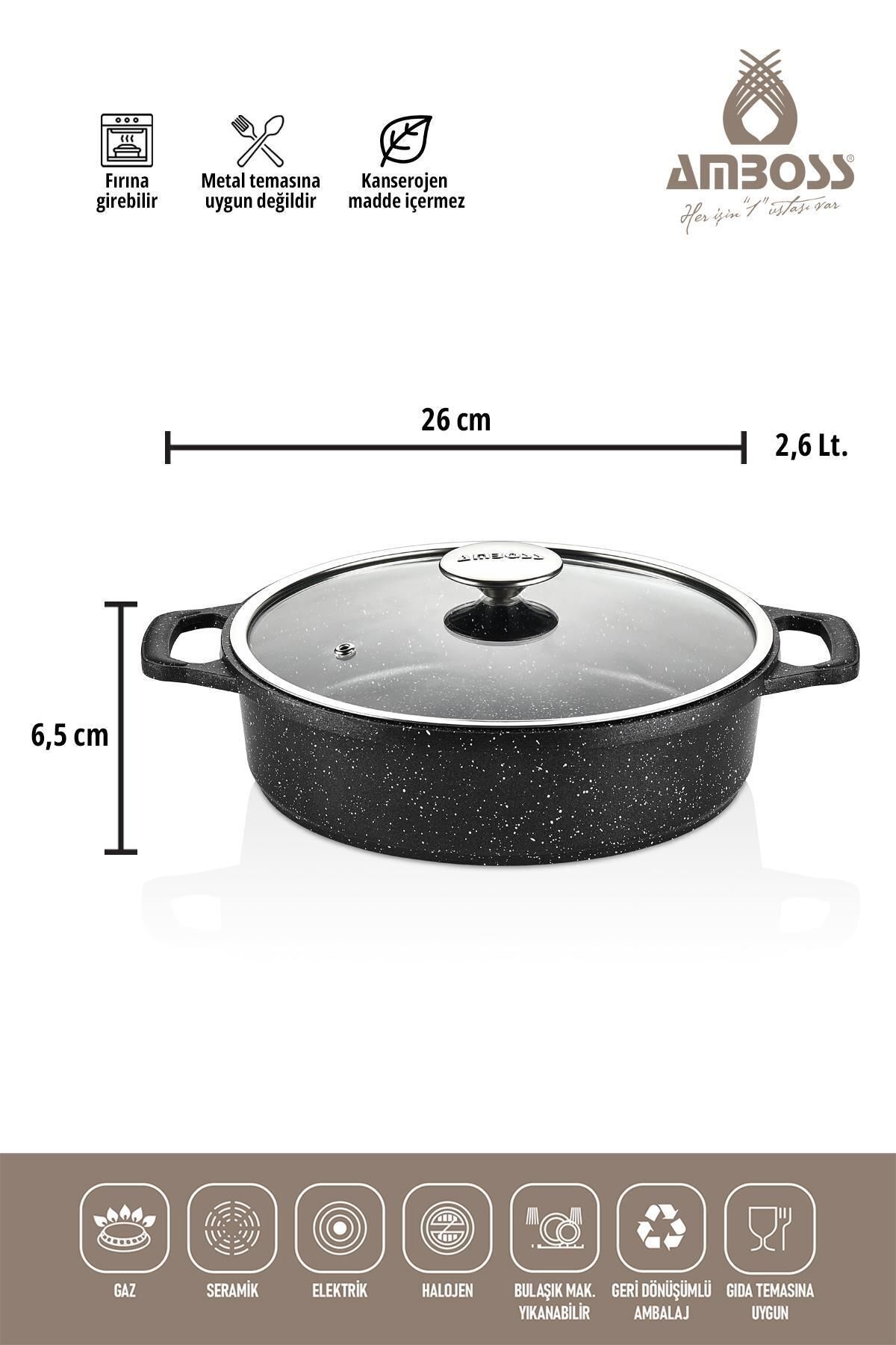 Amboss Montana 3 Parça Döküm Set - Siyah