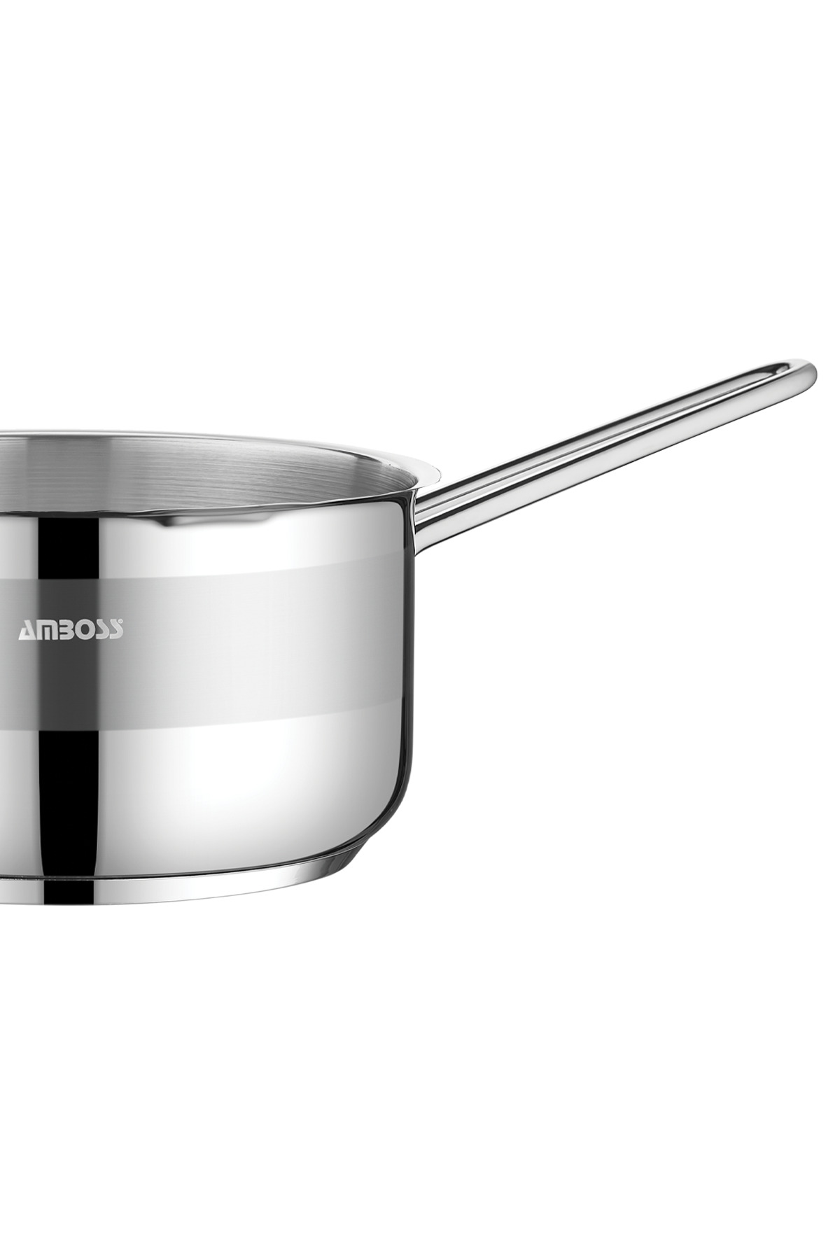 Amboss Sapphire Paslanmaz Çelik İndüksiyon Tabanlı Sütlük, Sosluk - 18 cm