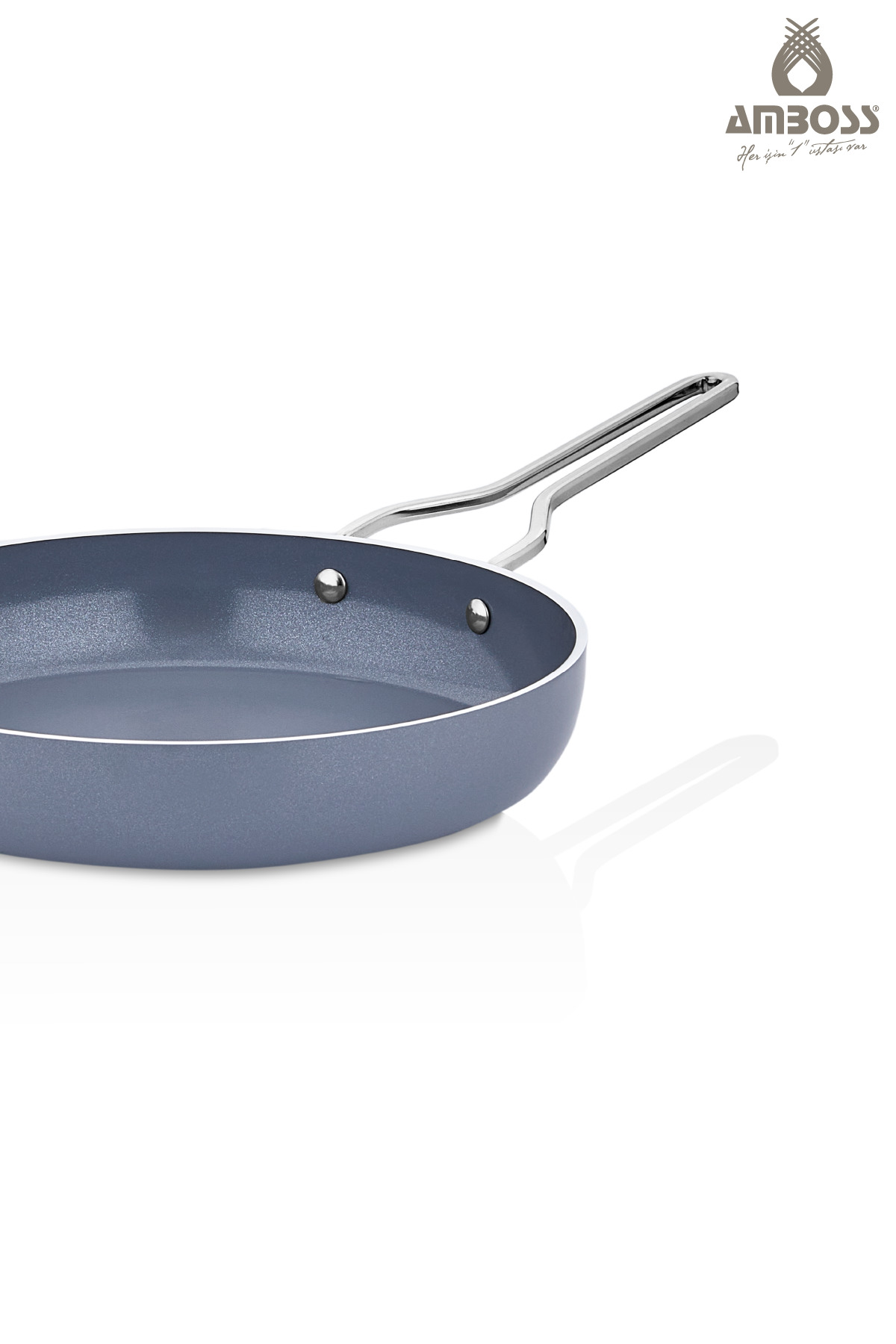 Amboss Sera Nova Yanmaz Yapışmaz Seramik Tava 28 cm - Gri