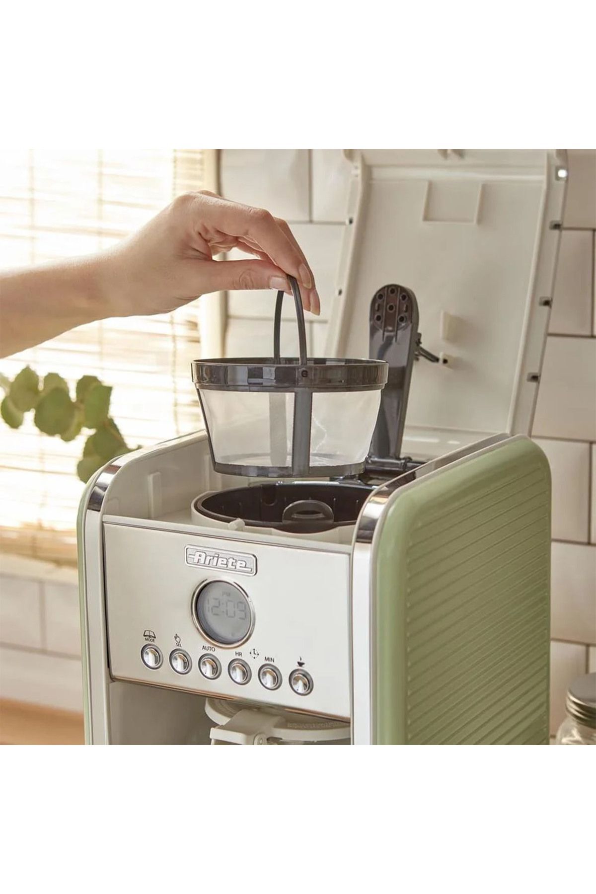 Ariete Vintage Filtre Kahve Makinesi Yeşil AR-13422