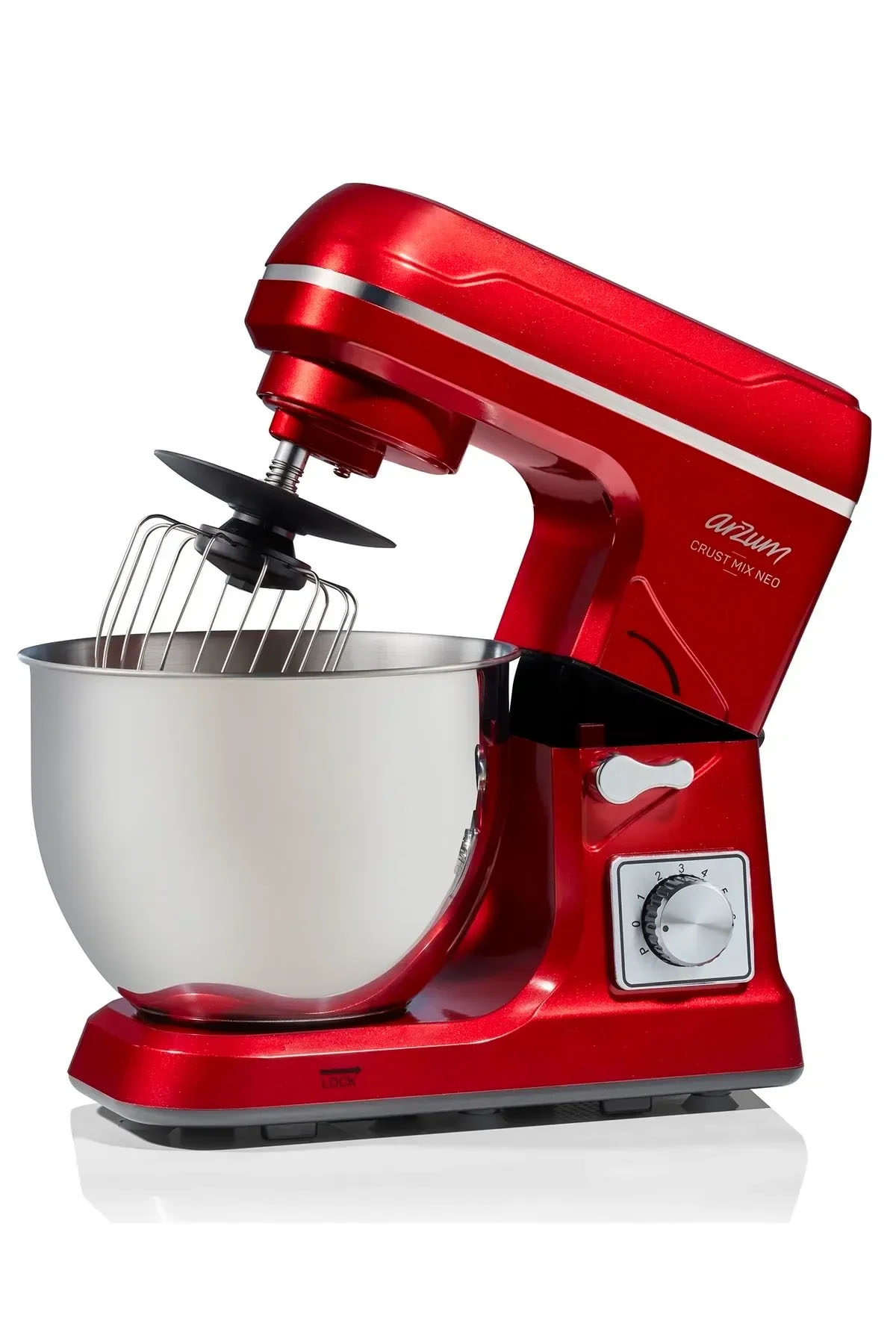 Arzum Ar1143-K Crust Mix Neo 1400 W 5 Lt Stand Mikser- Kırmızı