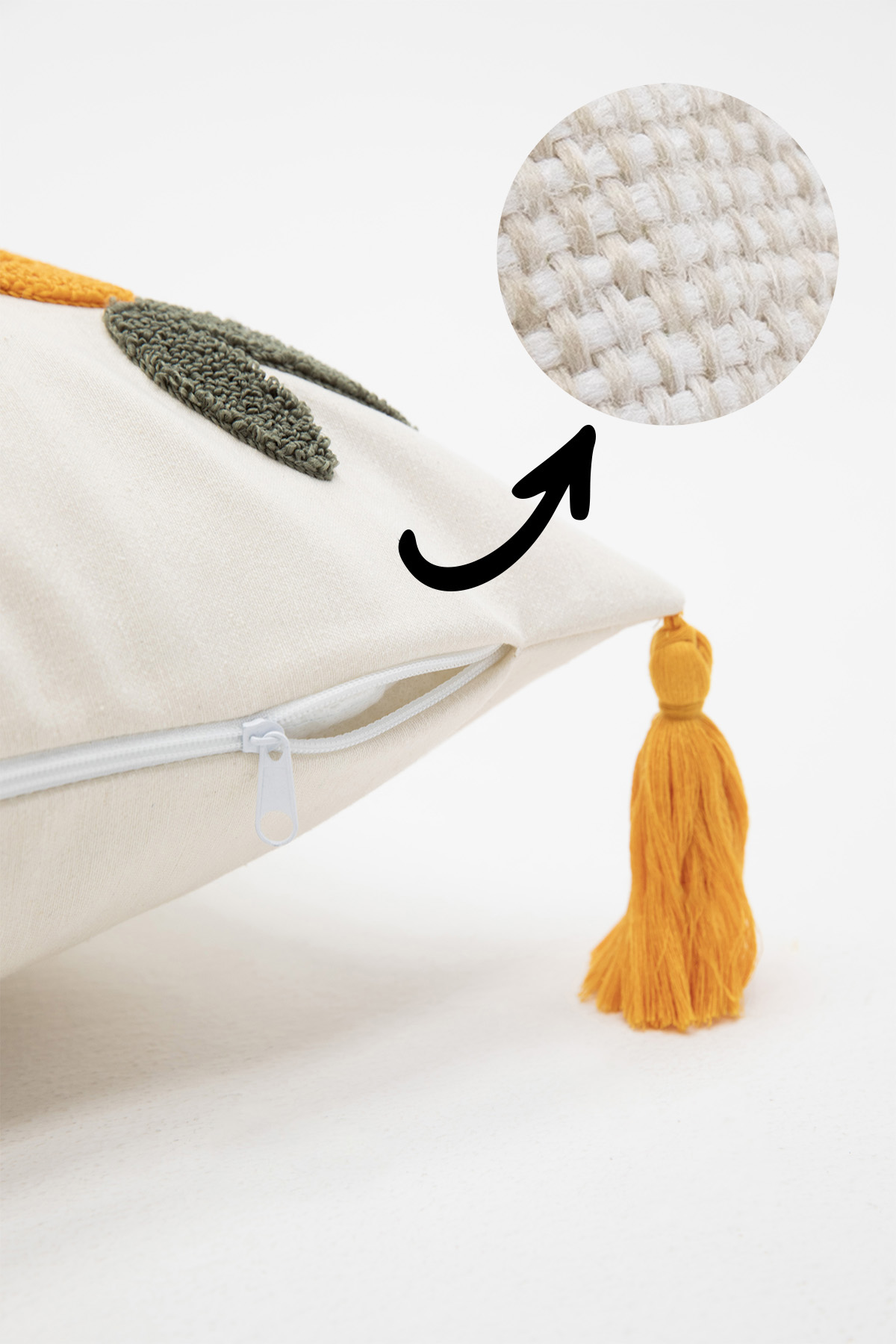 Avis Püsküllü Punch İşlemeli 2'li Kırlent Kılıfı 42x42 - Turuncu Avis Püsküllü Punch İşlemeli 2'li Kırlent Kılıfı 42x42 - Turuncu